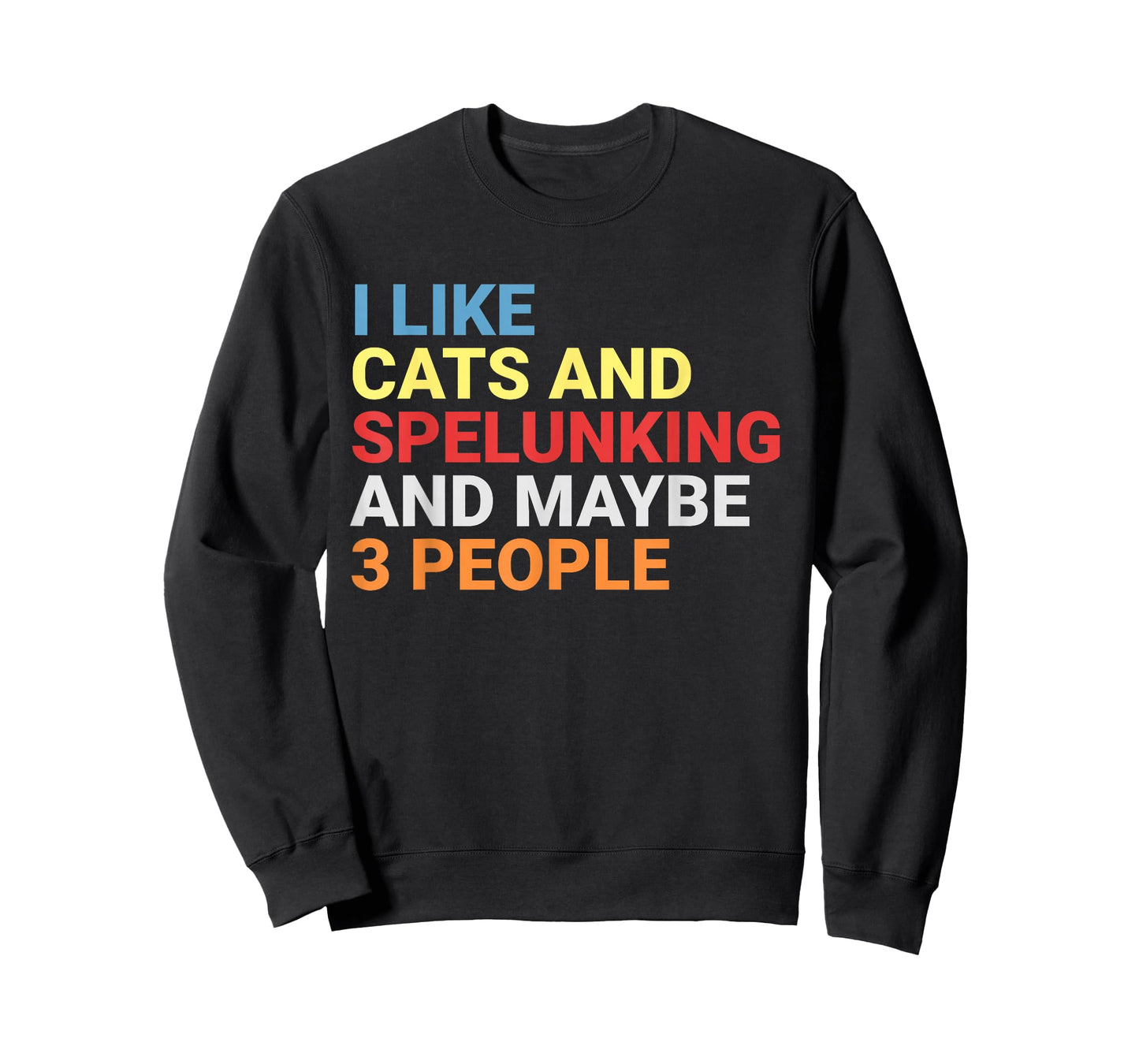 Retro I Like Cats and Spelunking Lover Spelunker Funny Cat T-Shirt