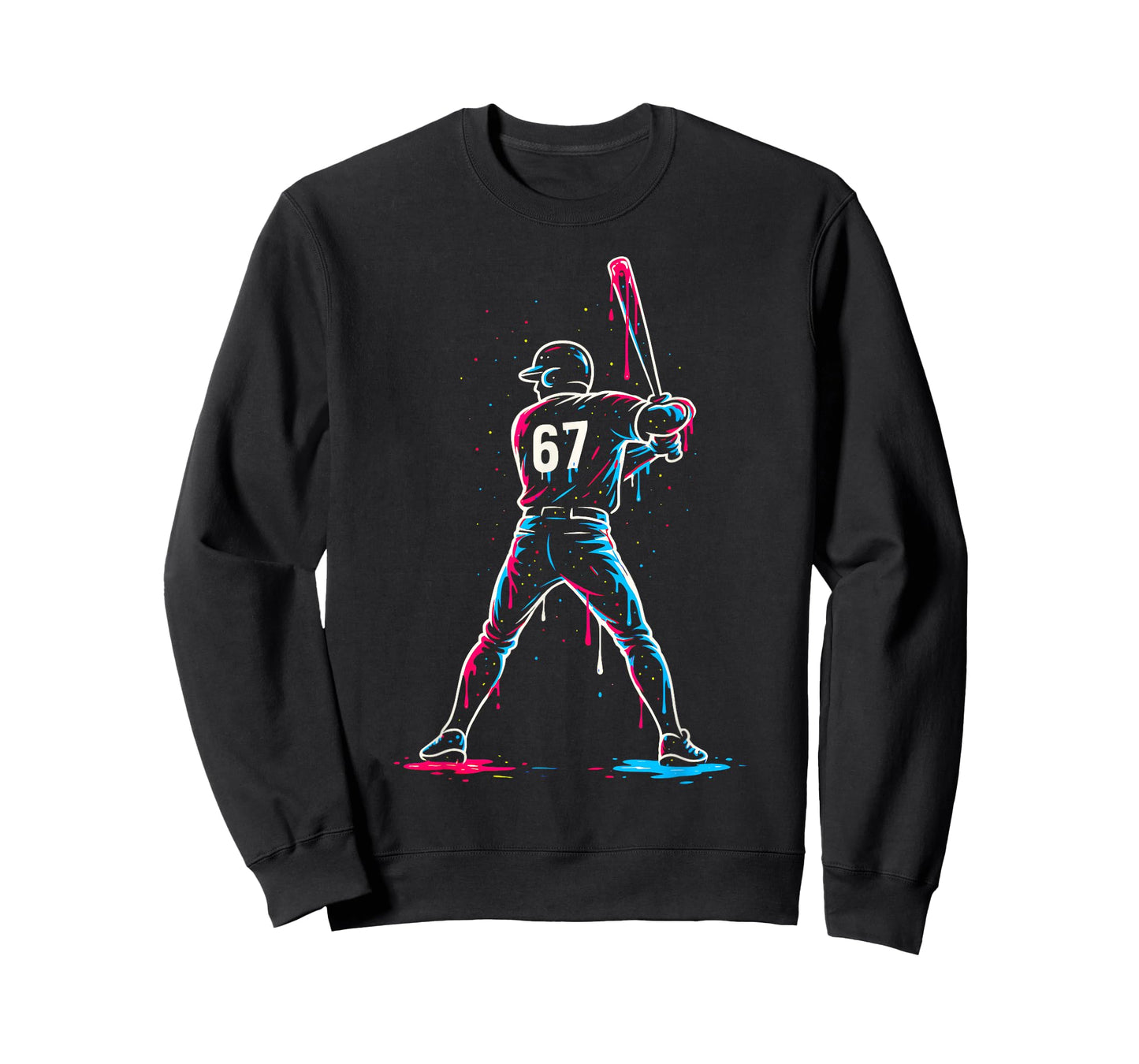 Baseball Drip 6 7 Number 67 Six Seven Meme Mens Boys Kids T-Shirt