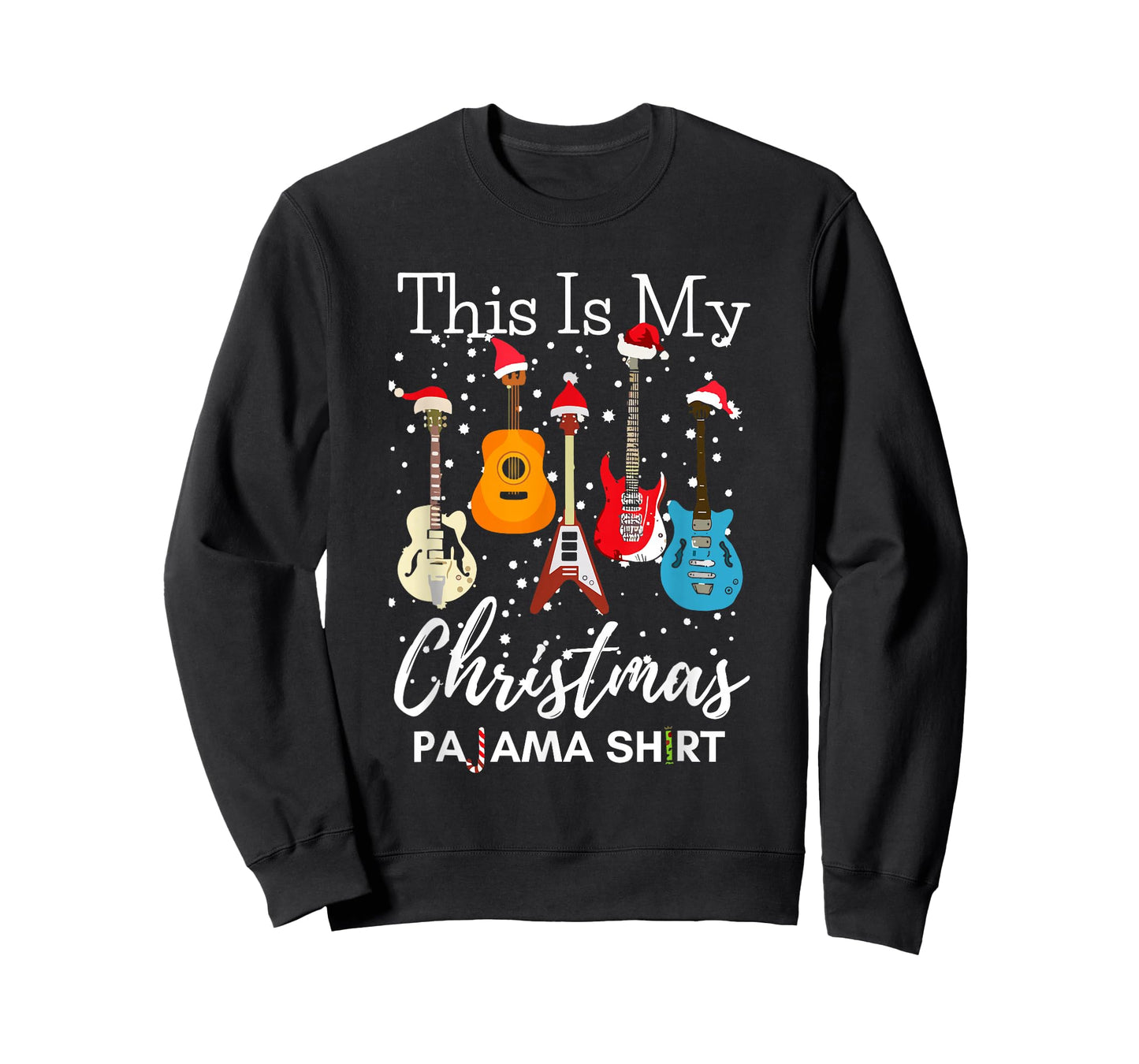 This is My Christmas Pajama Guitar Guitarist Music Lover T-Shirt
