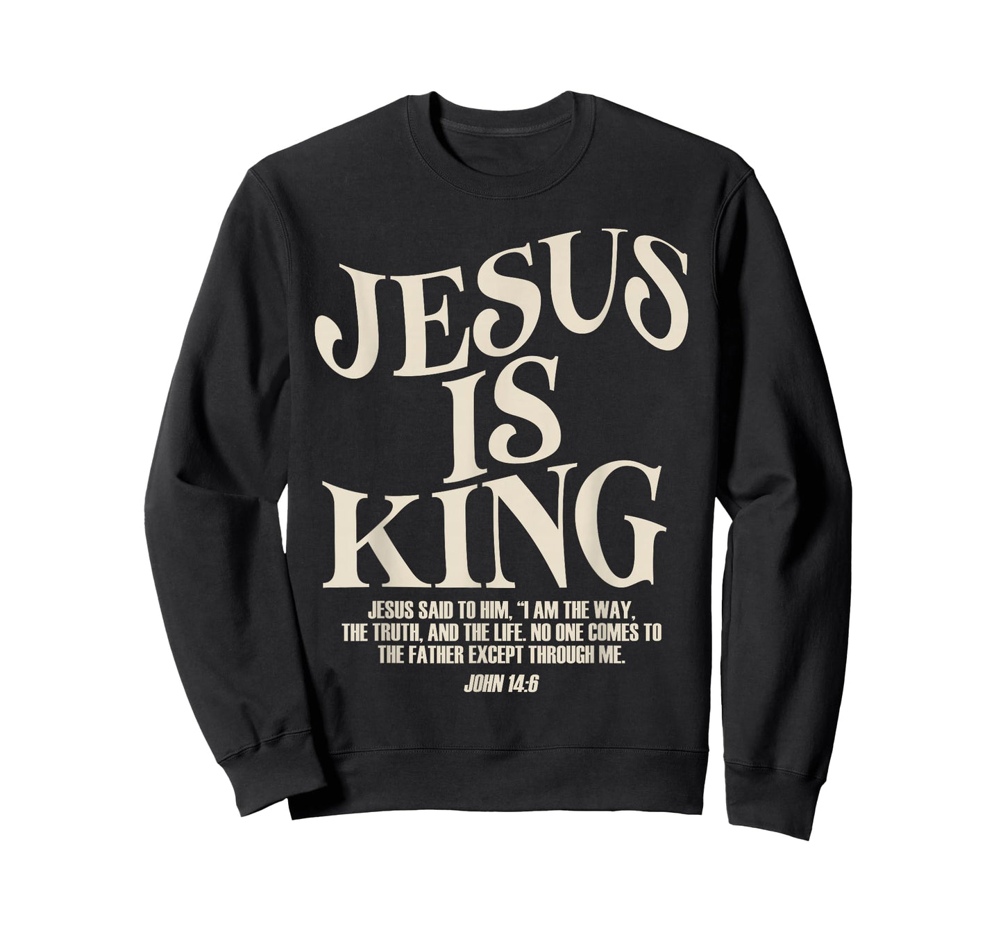 Jesus is King Bible Verse John 14:6 Christian God Religious T-Shirt