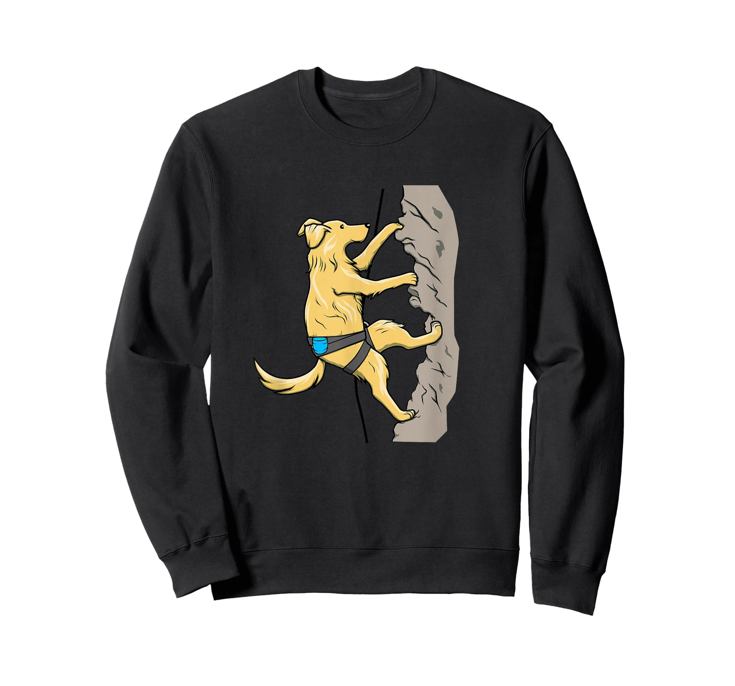 Adventurous Dog Rock Climbing Graphic | Outdoor Boulder T-Shirt