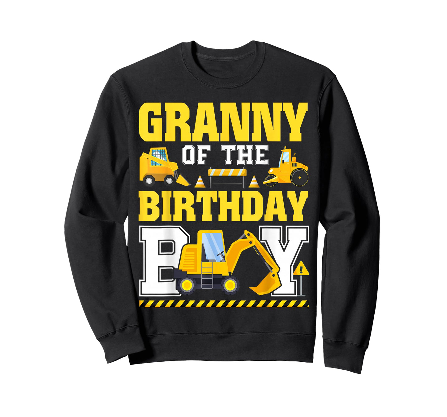 Granny of The Birthday Boy Excavator Construction Truck T-Shirt