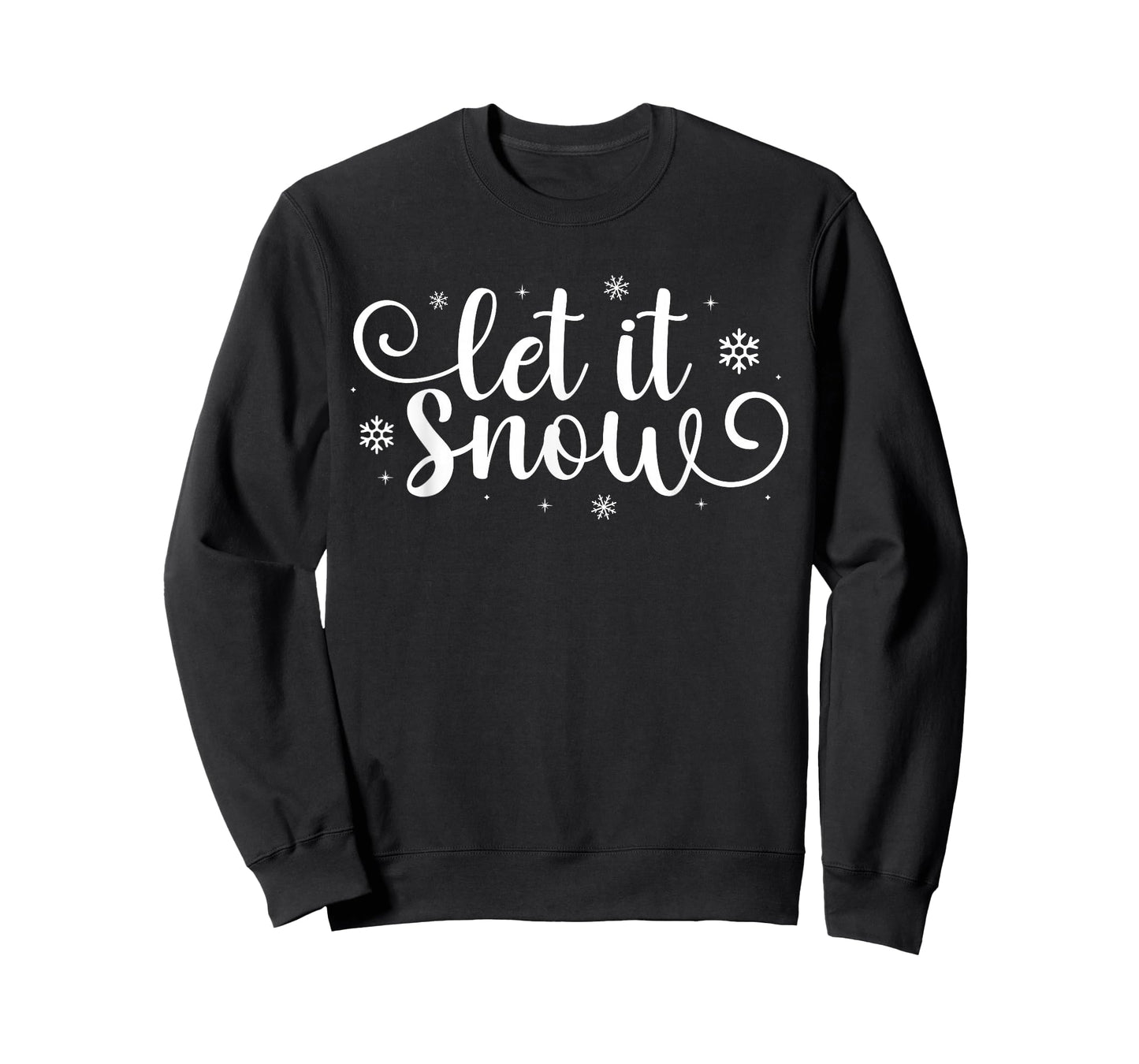 Let It Snow Cute Christmas Snowflakes Winter Holiday T-Shirt