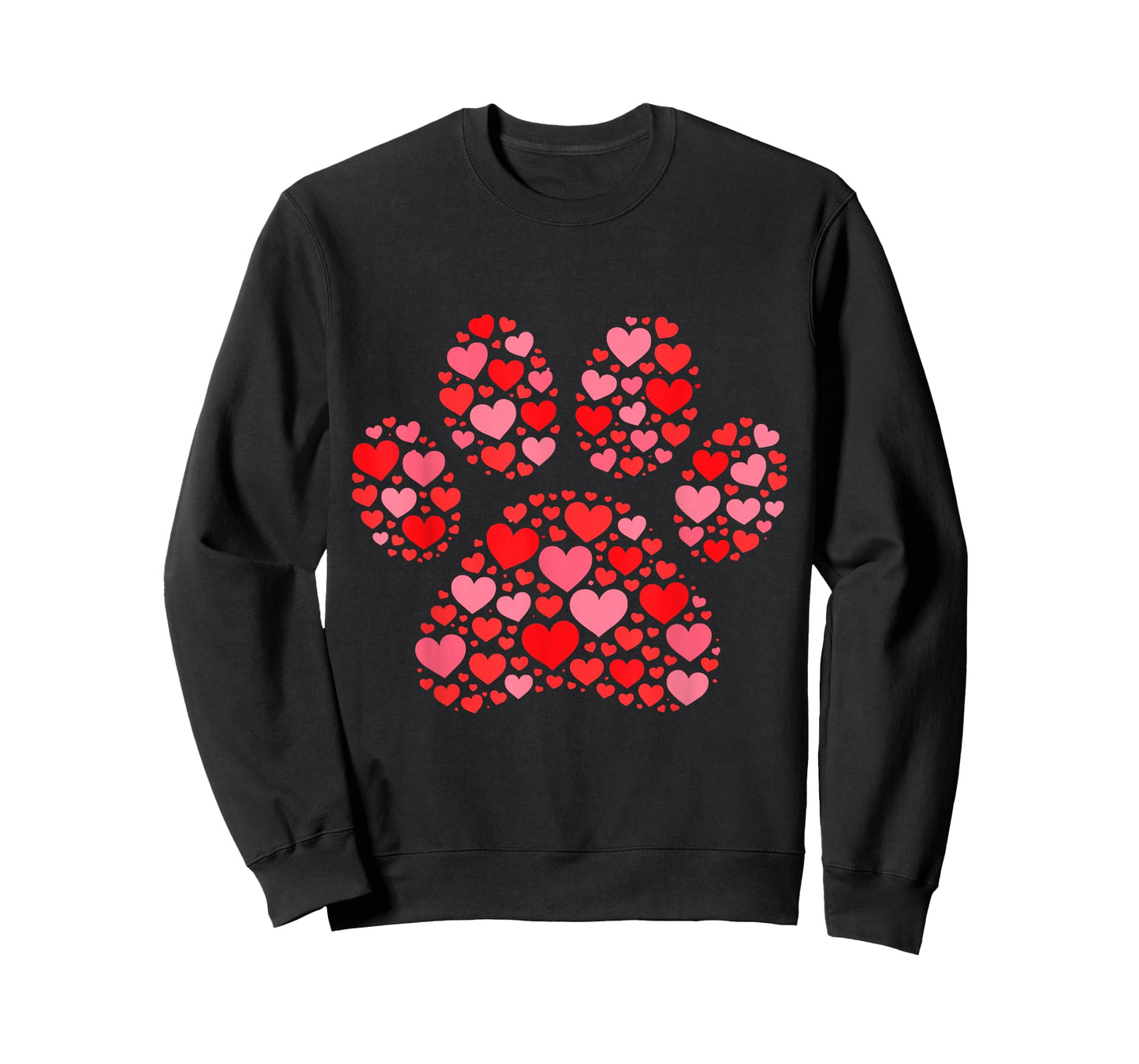 Valentines Day Cat Paw Print Cute T-Shirt