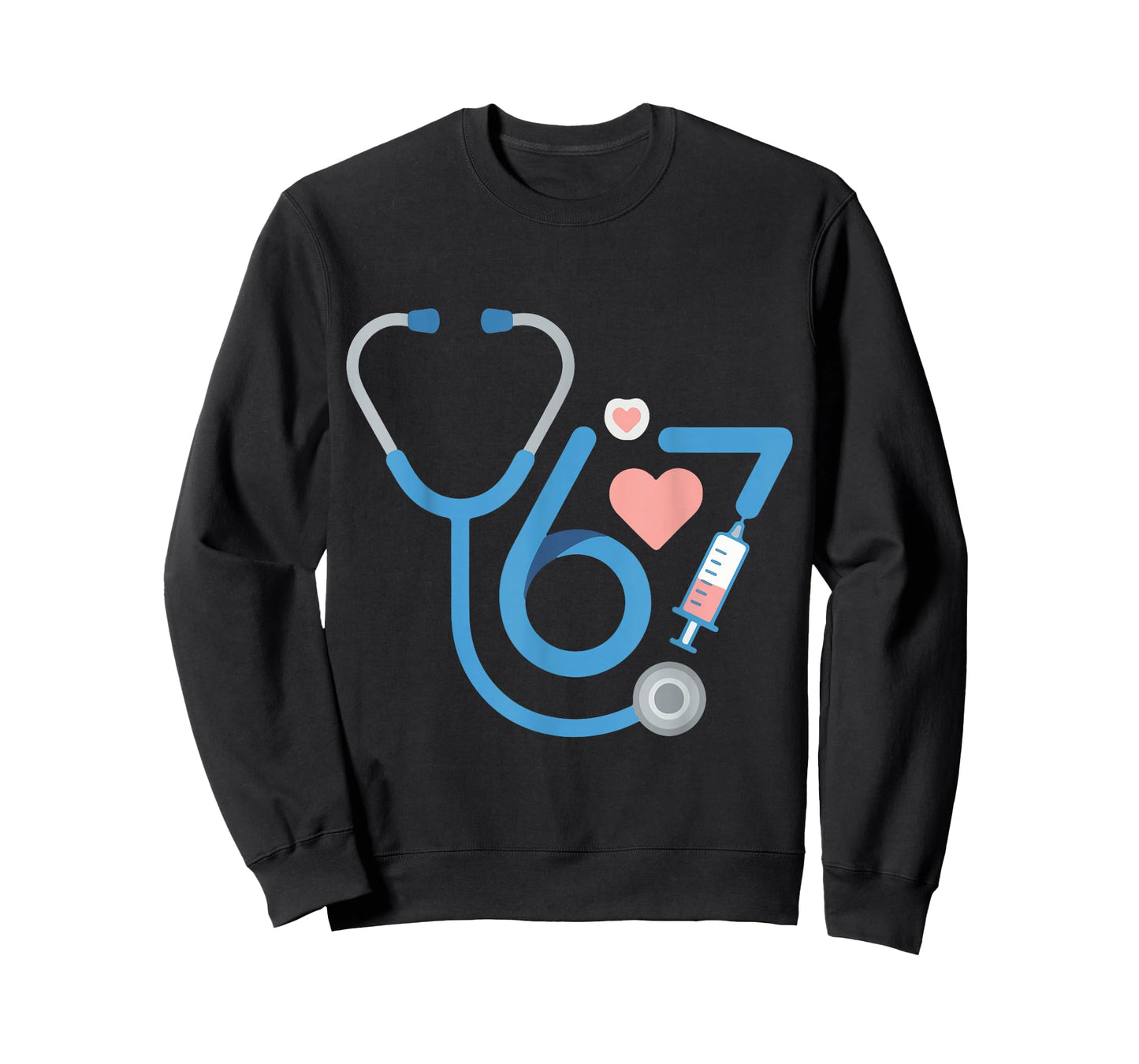 Funny 67 Meme Nurse Six Seven Nursing Humor Women Men T-Shirt