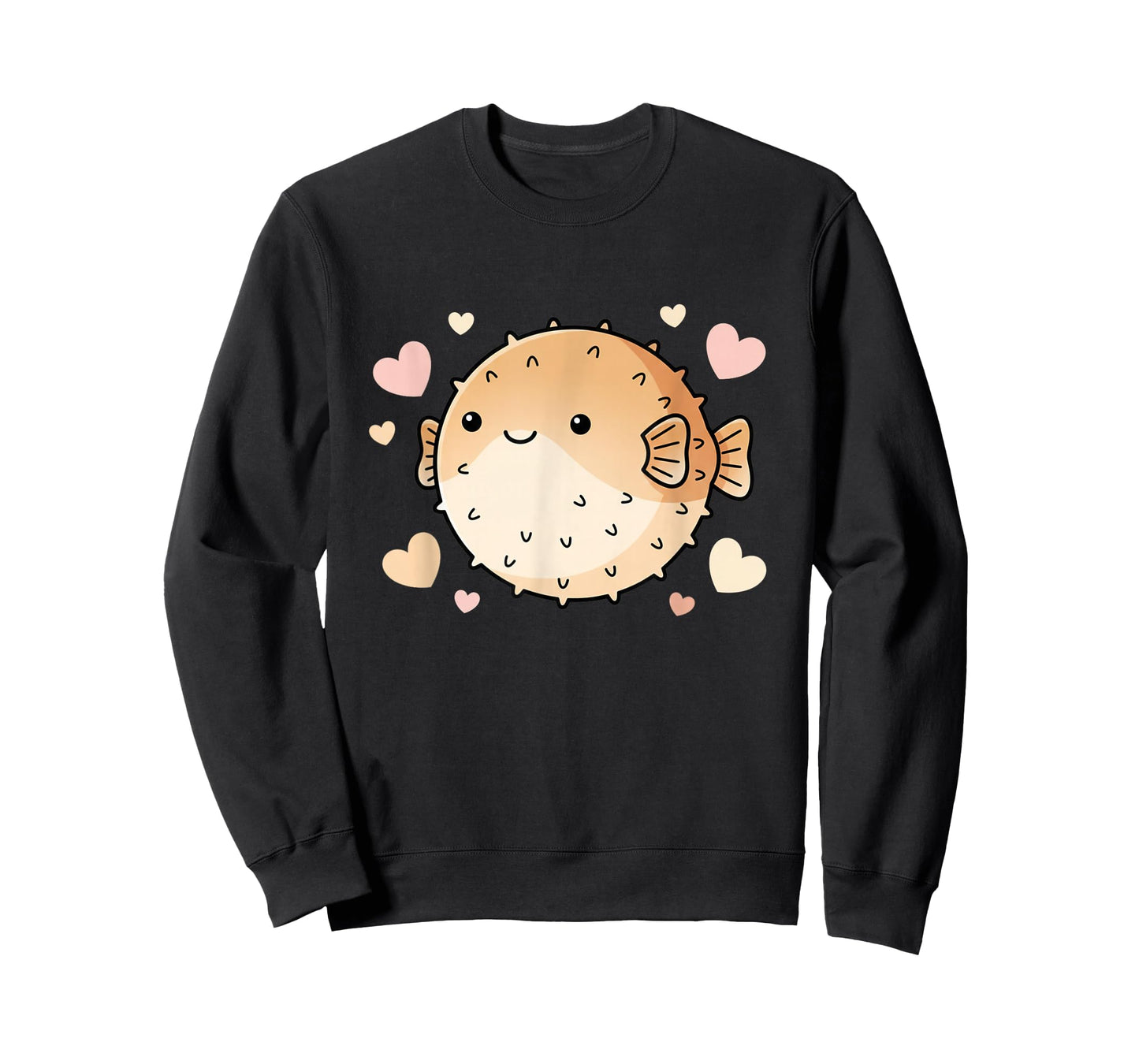 Cute Puffer Fish Heart - I Love Puffer Fish T-Shirt
