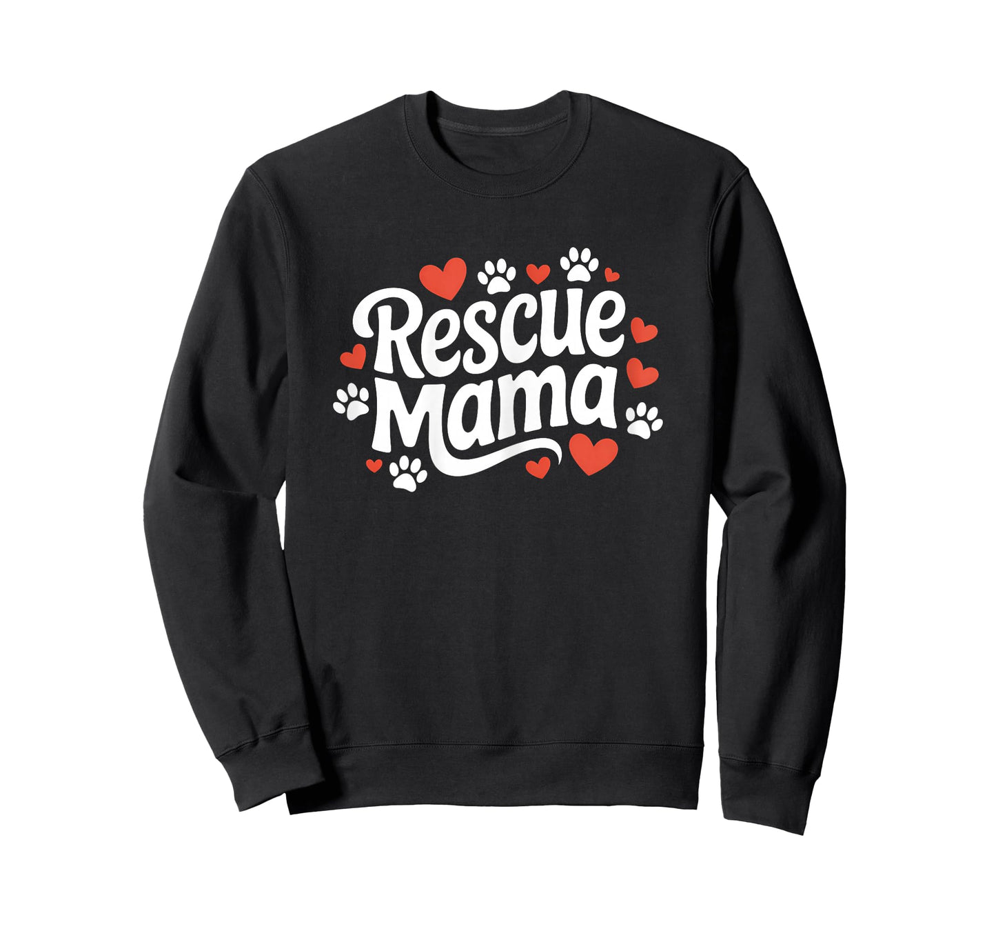 Rescue Mama Cute Dog and Animal Adoption Foster Mom Women's T-Shirt