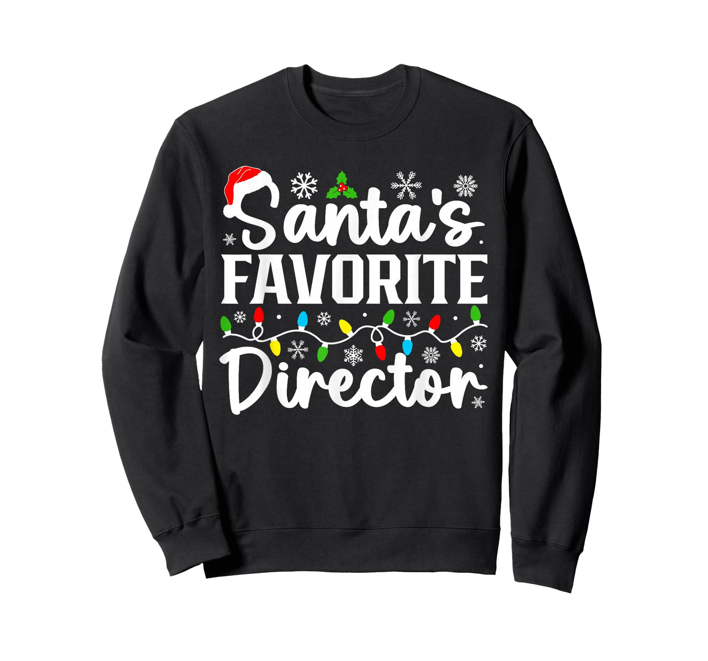 Santa's Favorite Director Funny Christmas Family Matching T-Shirt