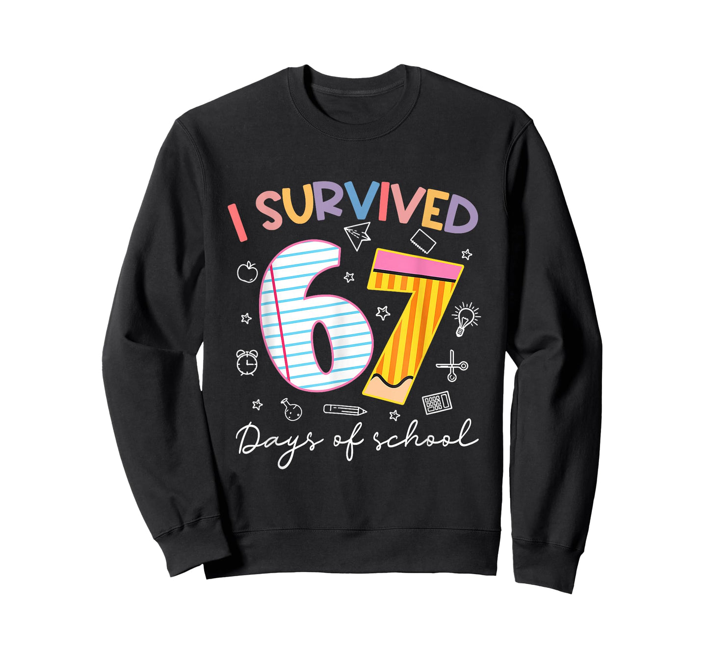I Survived 67 Days of School Six Seven Meme Teacher Student T-Shirt