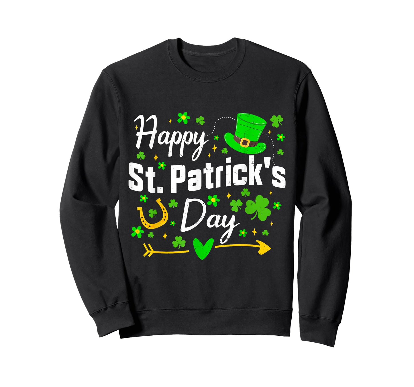 Happy St Patrick's Day Irish Shamrock Men Women Kids T-Shirt