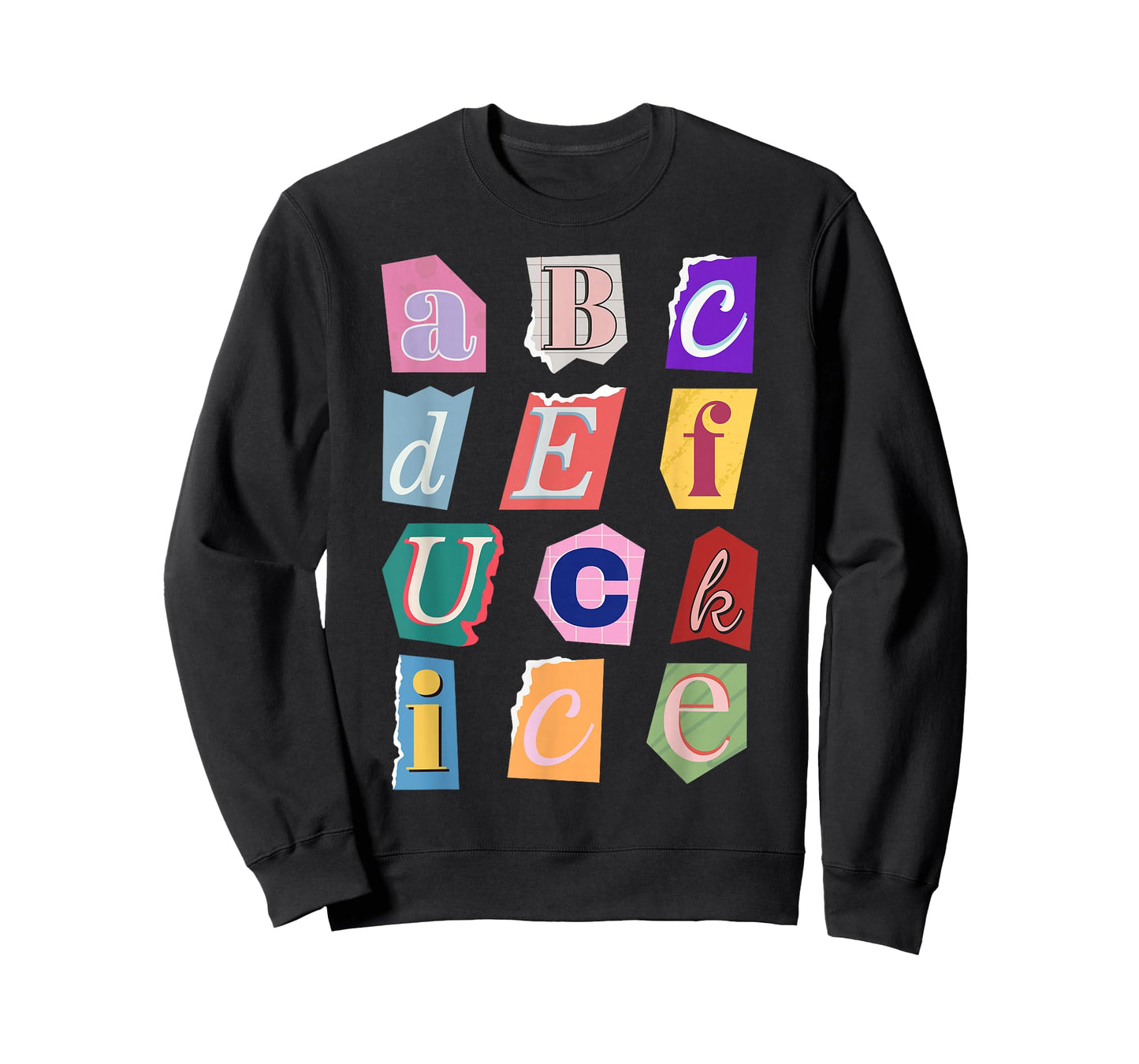 Abcdefuckice Collage Funny Abolish ICE T-Shirt