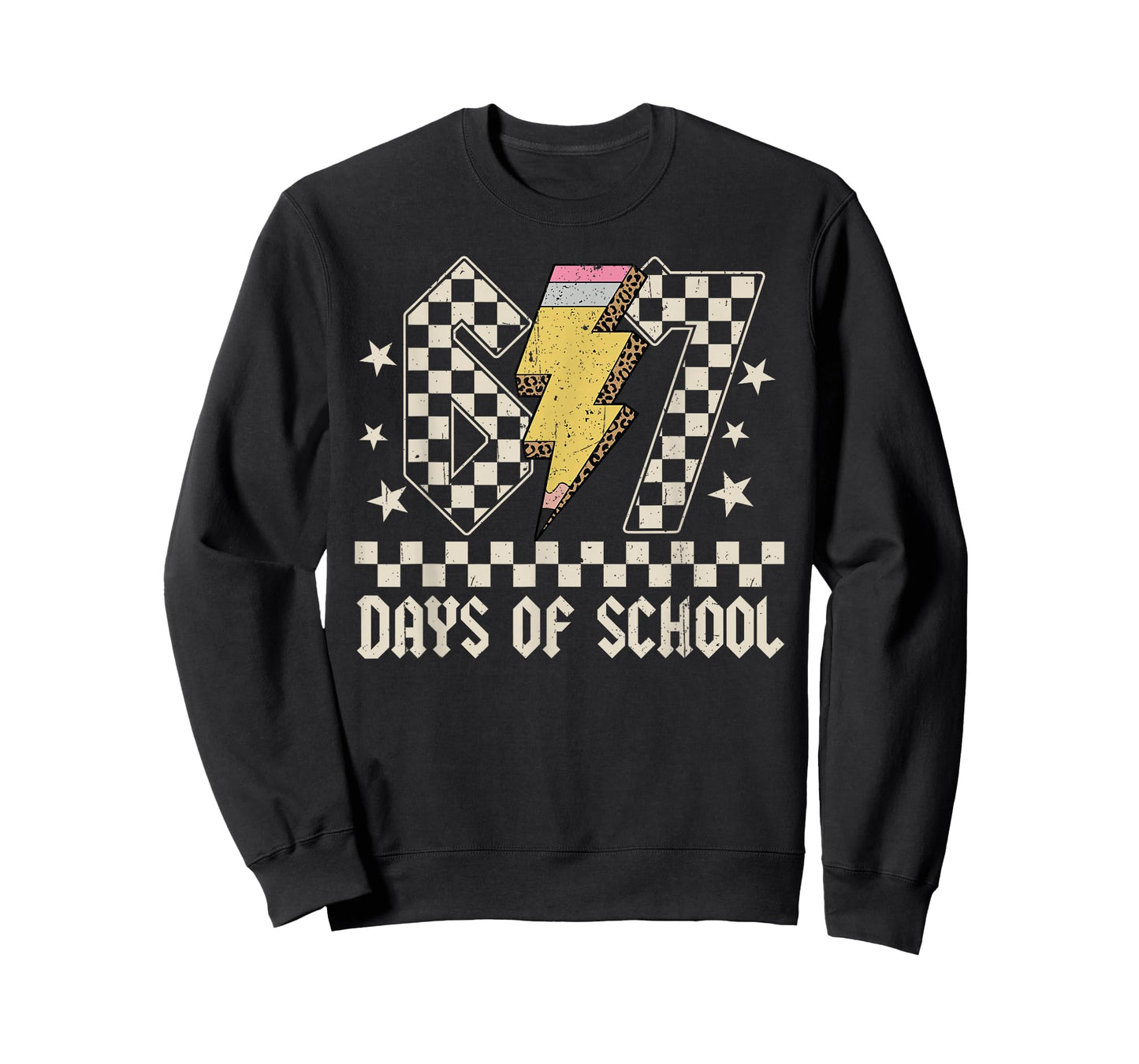 67 Days of School Meme Slang ABCD Rock Boys Girls Teachers T-Shirt