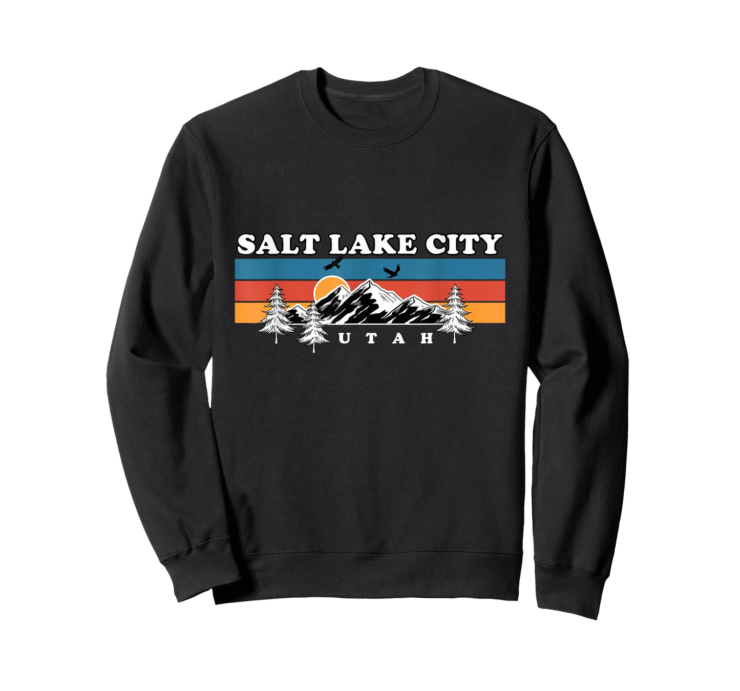 Salt Lake City Mountains Hiking Vintage Utah Travel T-Shirt
