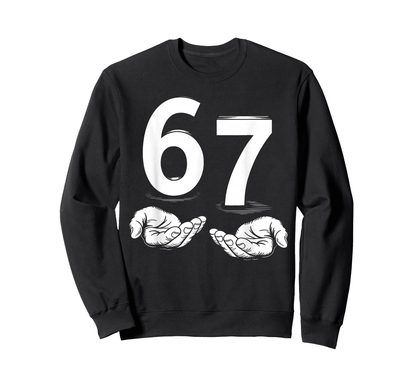 Funny Six Seven 6 7 Meme Gen Alpha Slang 6 7 Hands T-Shirt