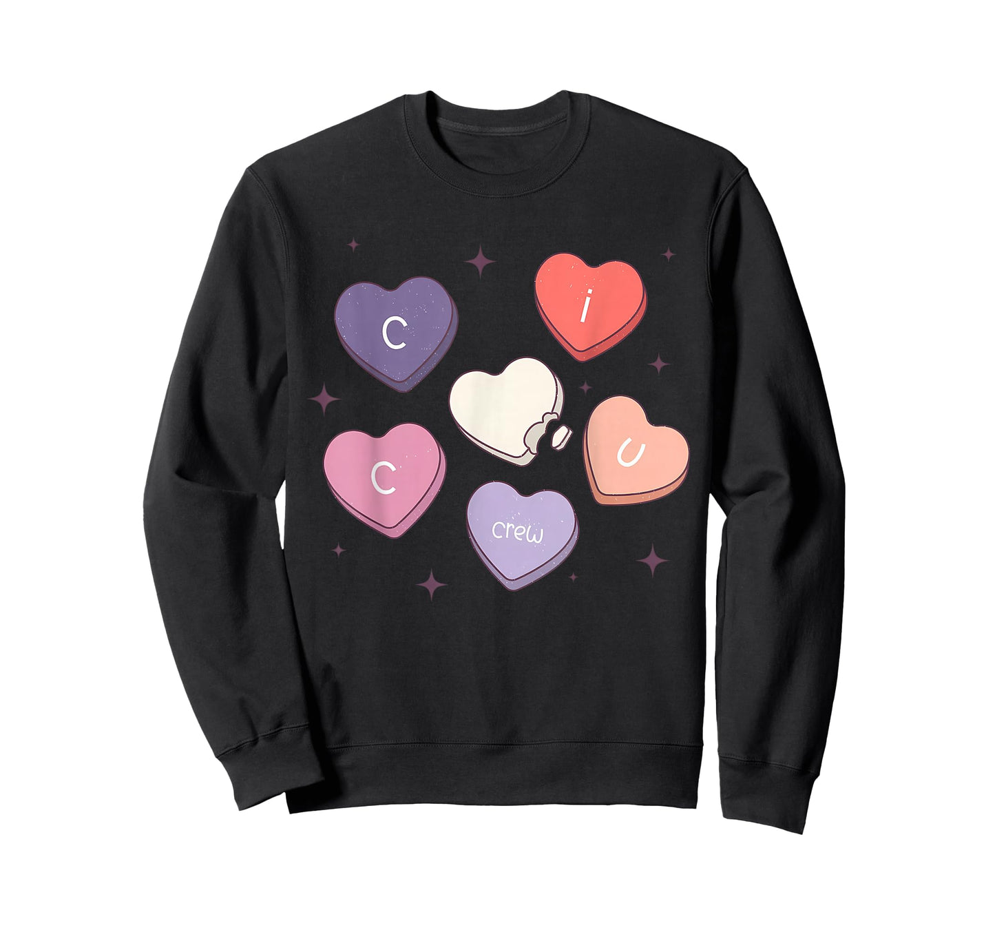 CICU Crew Nurse Heart Candy Valentines Cardiac ICU Nurse T-Shirt