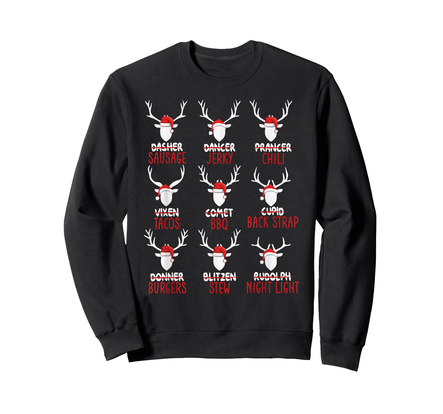 Funny Christmas Deer Hunting Hunters All of Santa's Reindeer T-Shirt