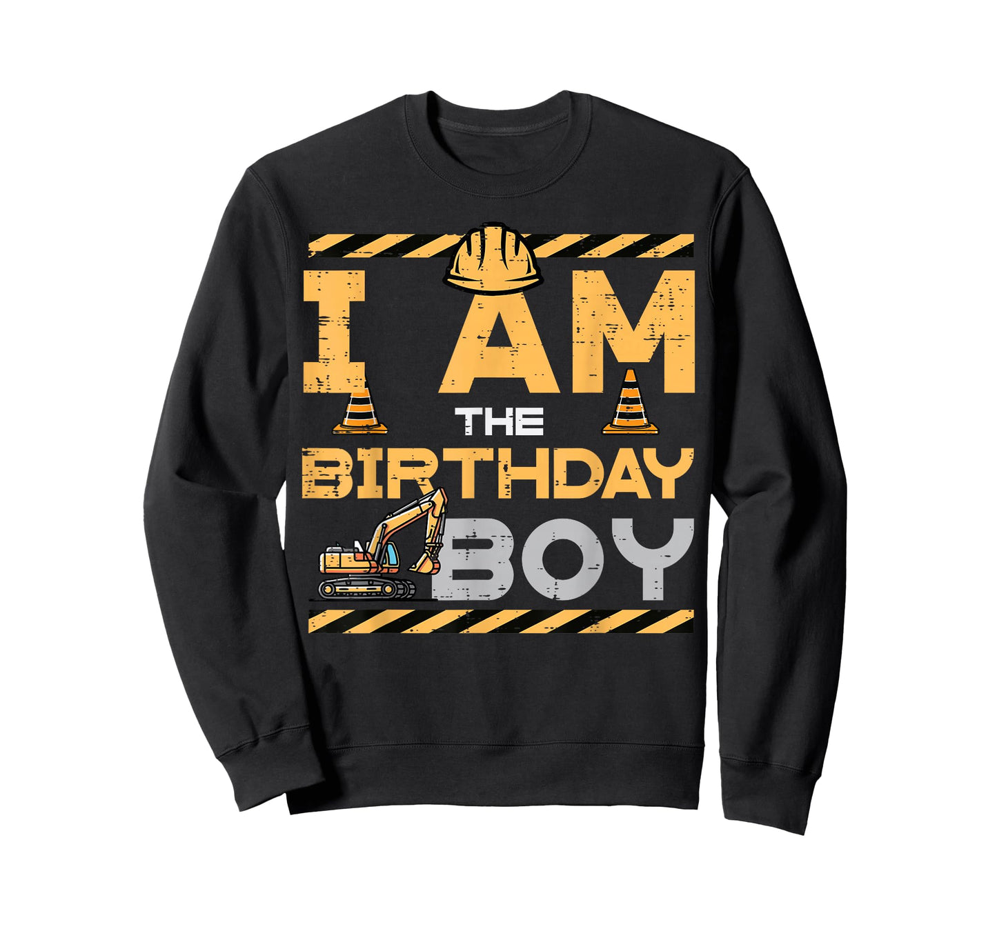 I Am The Birthday Boy Excavator Party Family Match Boys Kids T-Shirt