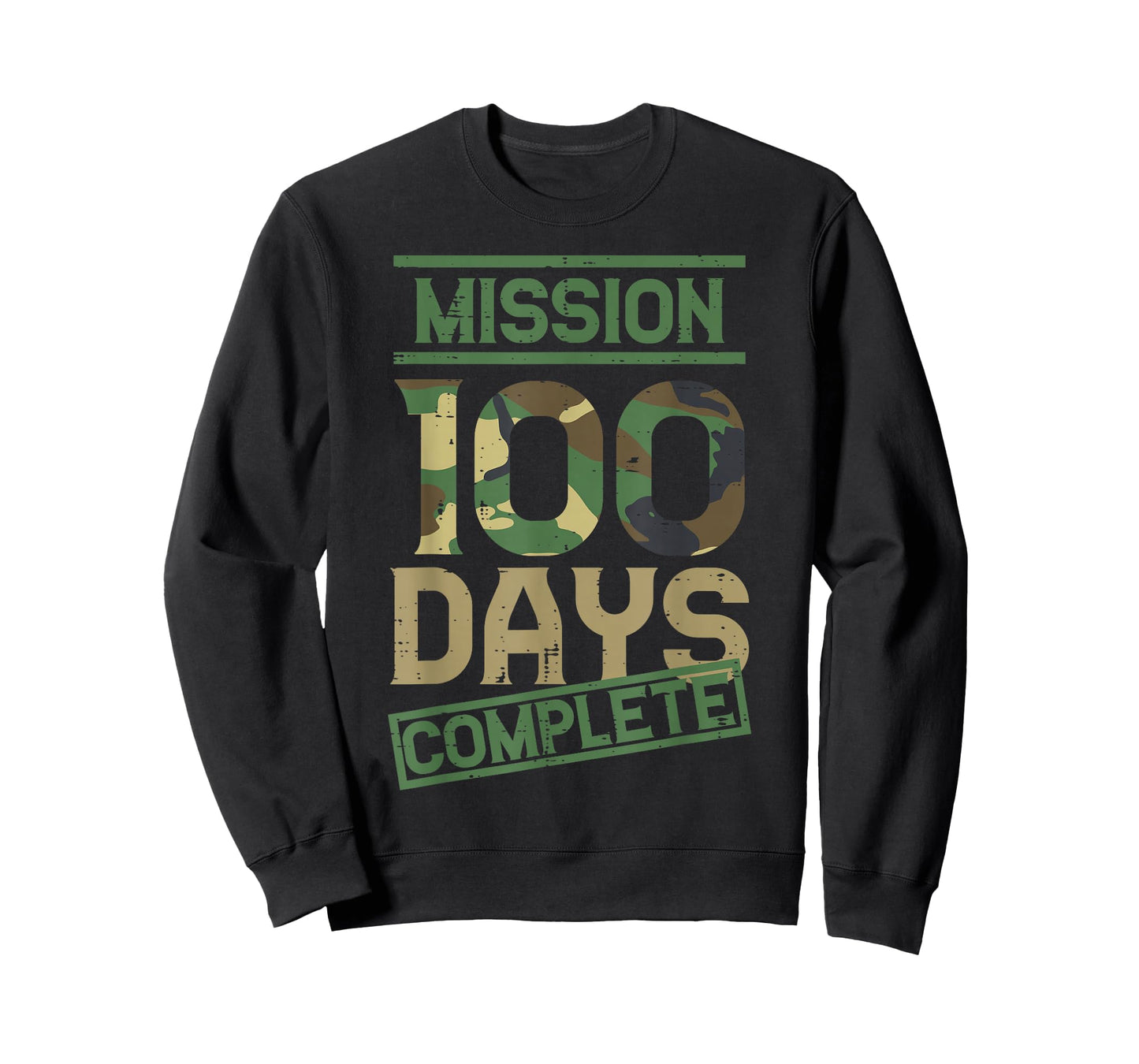 Mission 100 Days of School Complete Camo 100th Day Boys Kids T-Shirt