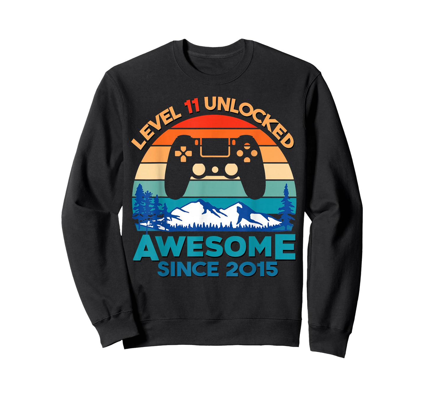 Level 11 Unlocked 11th Birthday Boy Game Turning 11 Year Old T-Shirt