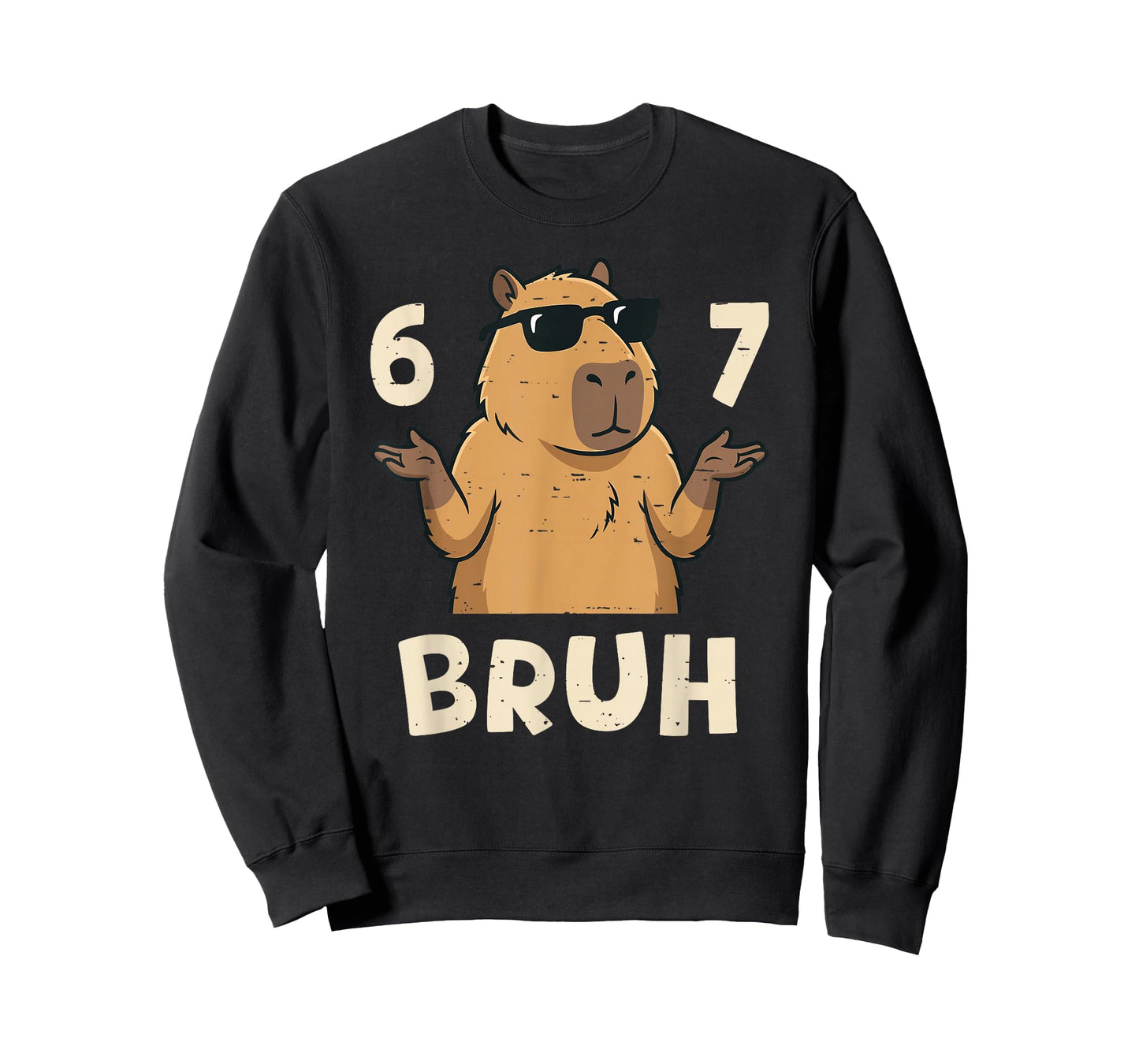 Six Seven Bruh 67 Meme Capybara 67 Capybara for Boys Kids T-Shirt