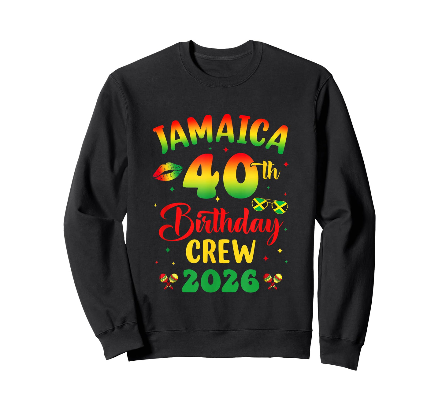 40Th Birthday Girl Jamaica Birthday Crew Matching Group 2026 T-Shirt