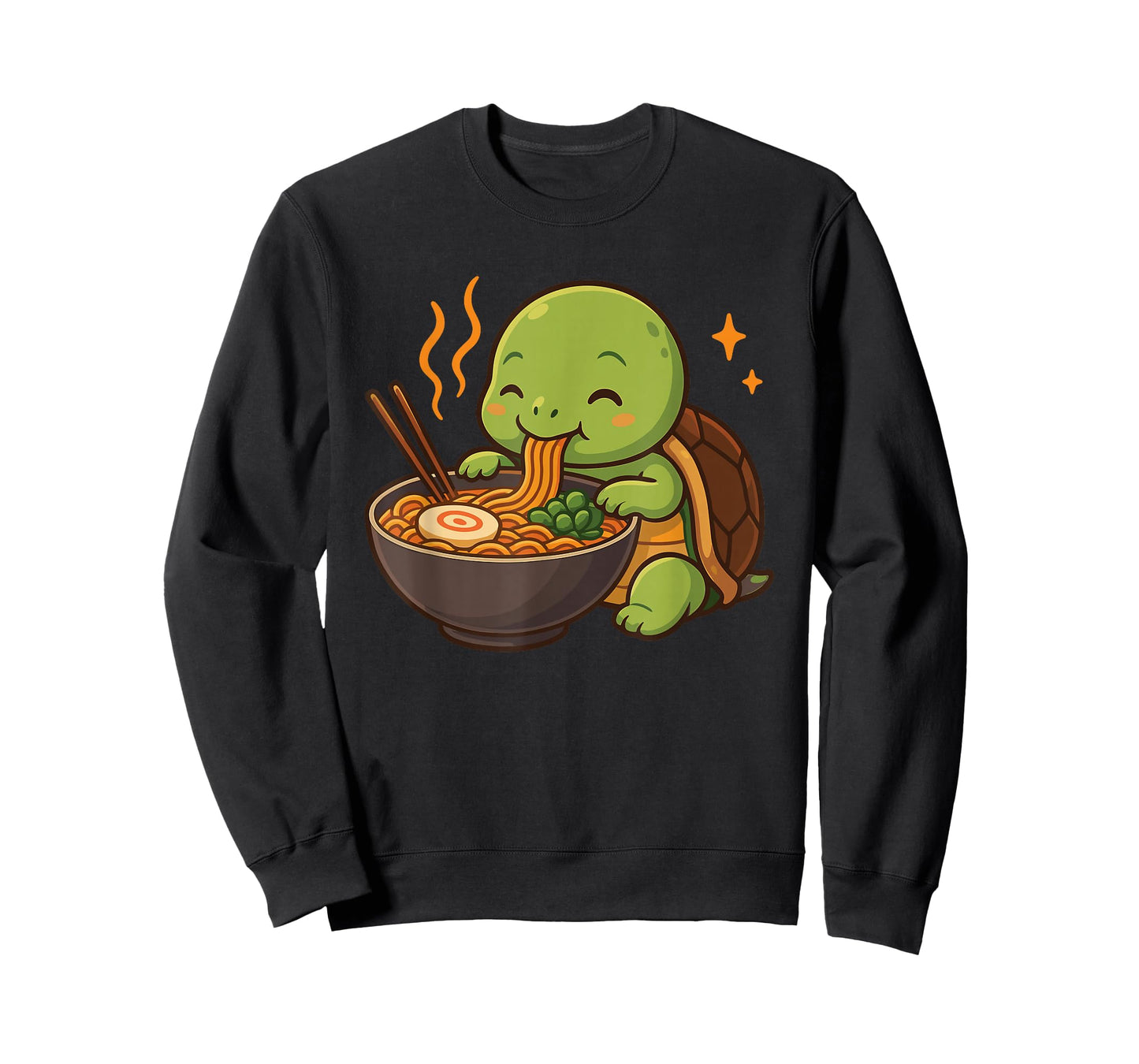 Turtle with Noodles Ramen Kawaii Turtle T-Shirt