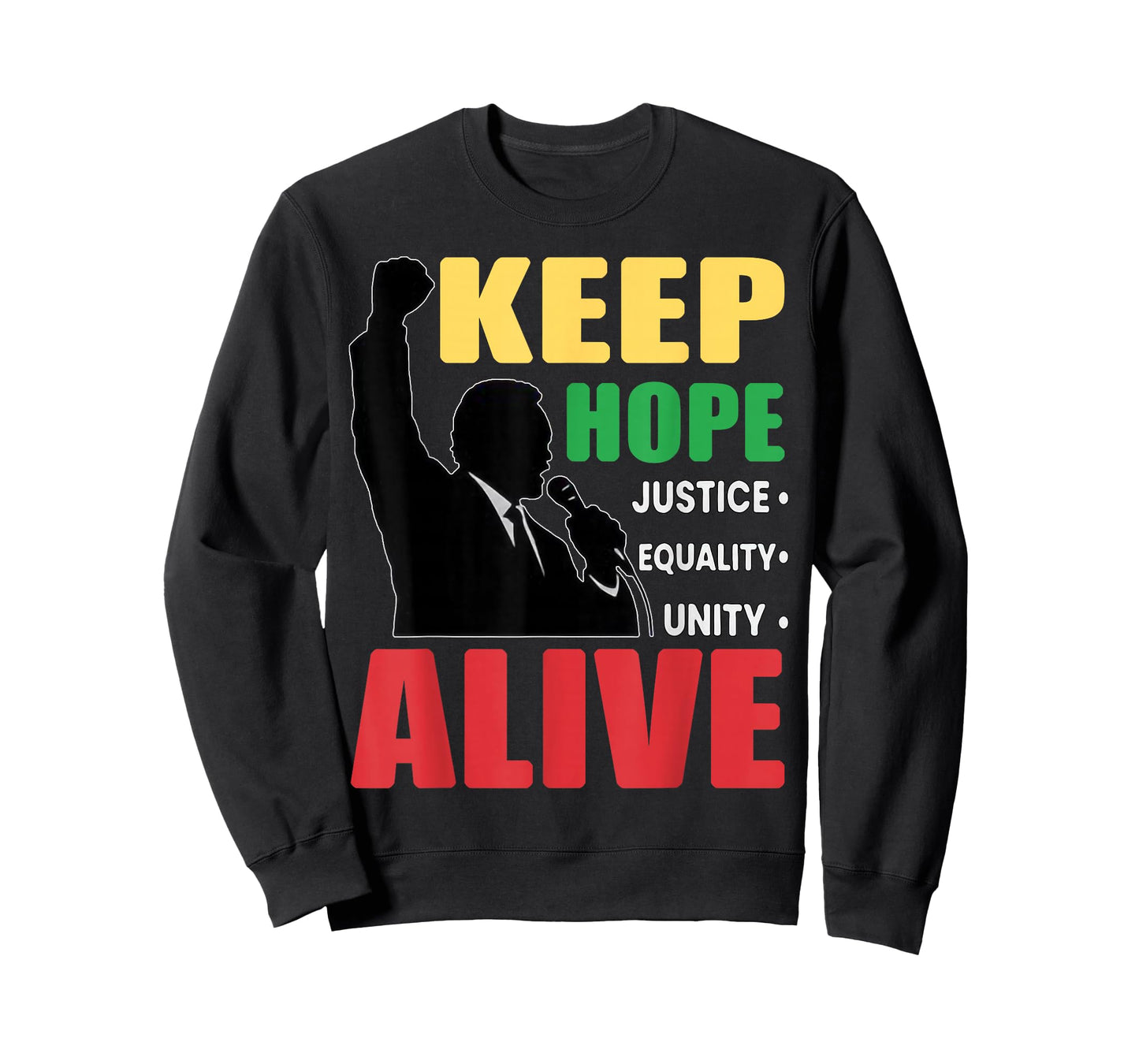 Retro Black History Inspirational Keep Hopes Alive Women Men T-Shirt