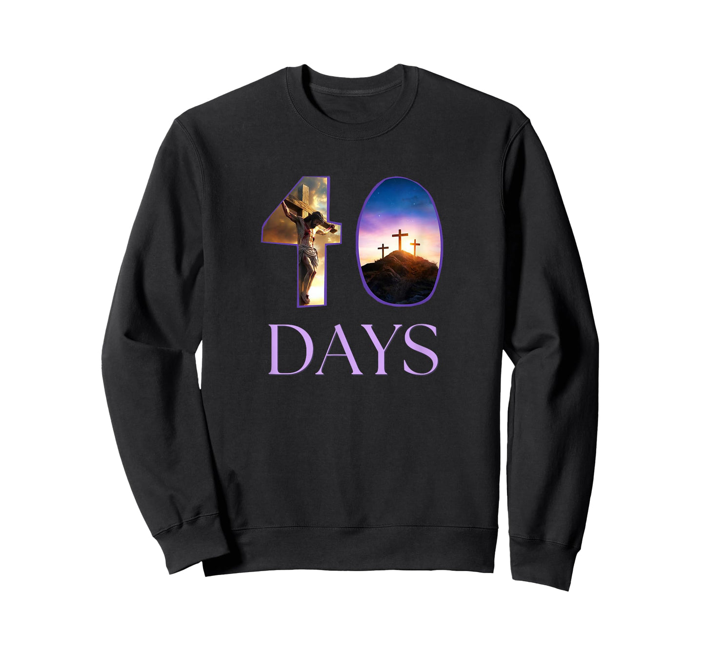 Forty 40 Days Lent Christian Crucifixion Cross Jesus T-Shirt
