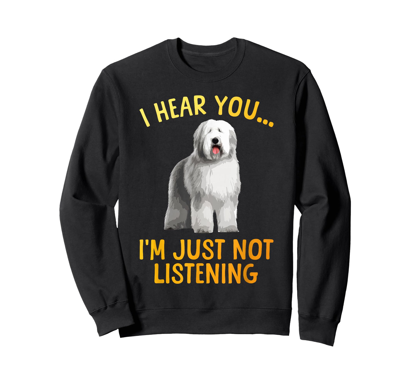 Funny Old English Sheepdog Art for Men Women Sheep Dog Lover T-Shirt