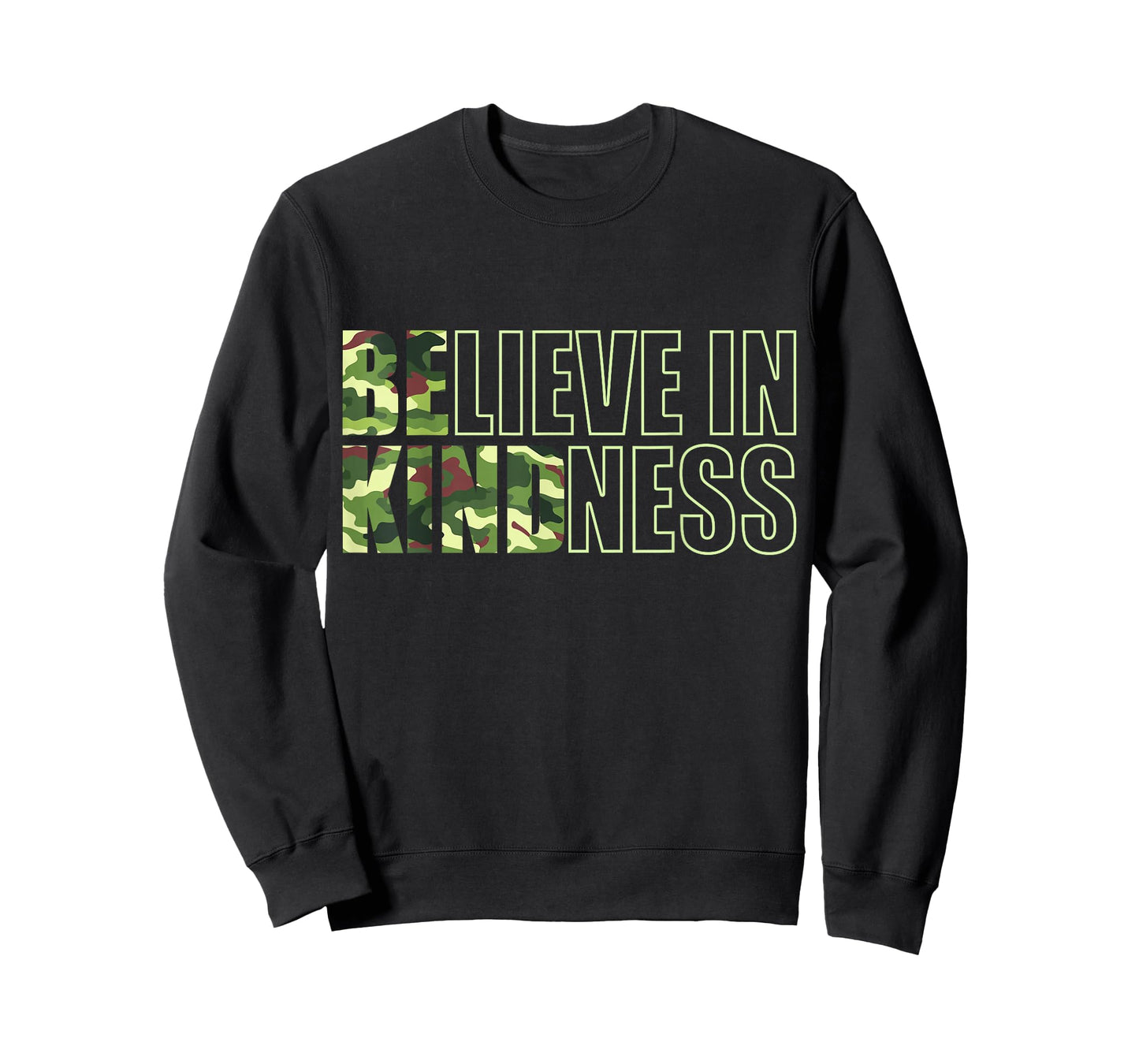 Be Kind Inspirational Boys Men Camo Kindness Anti Bullying T-Shirt