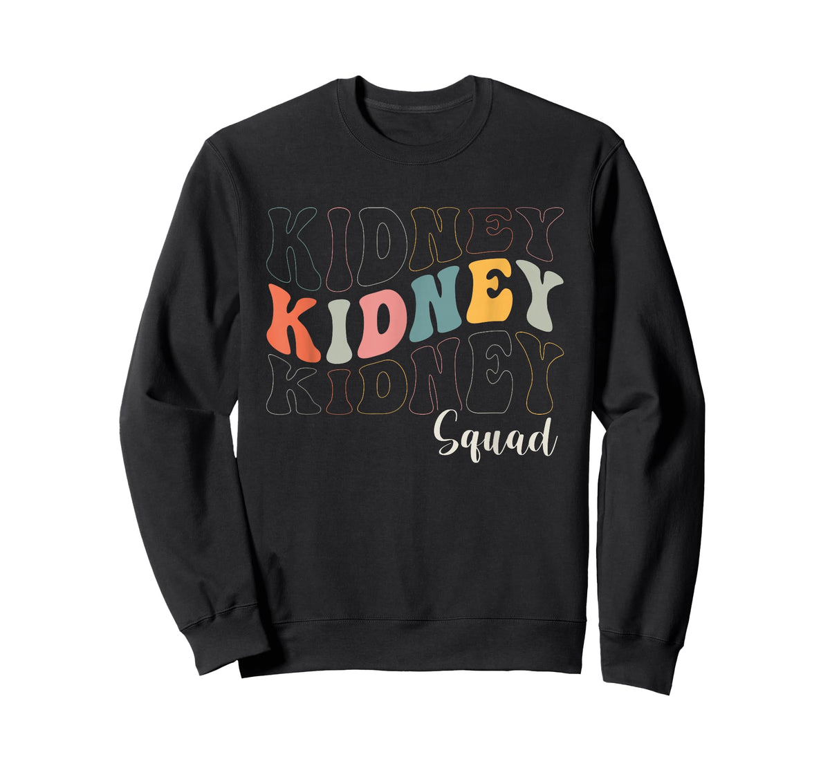 Retro Groovy Kidney Squad Nephrology Nurse Dialysis Tech T-Shirt