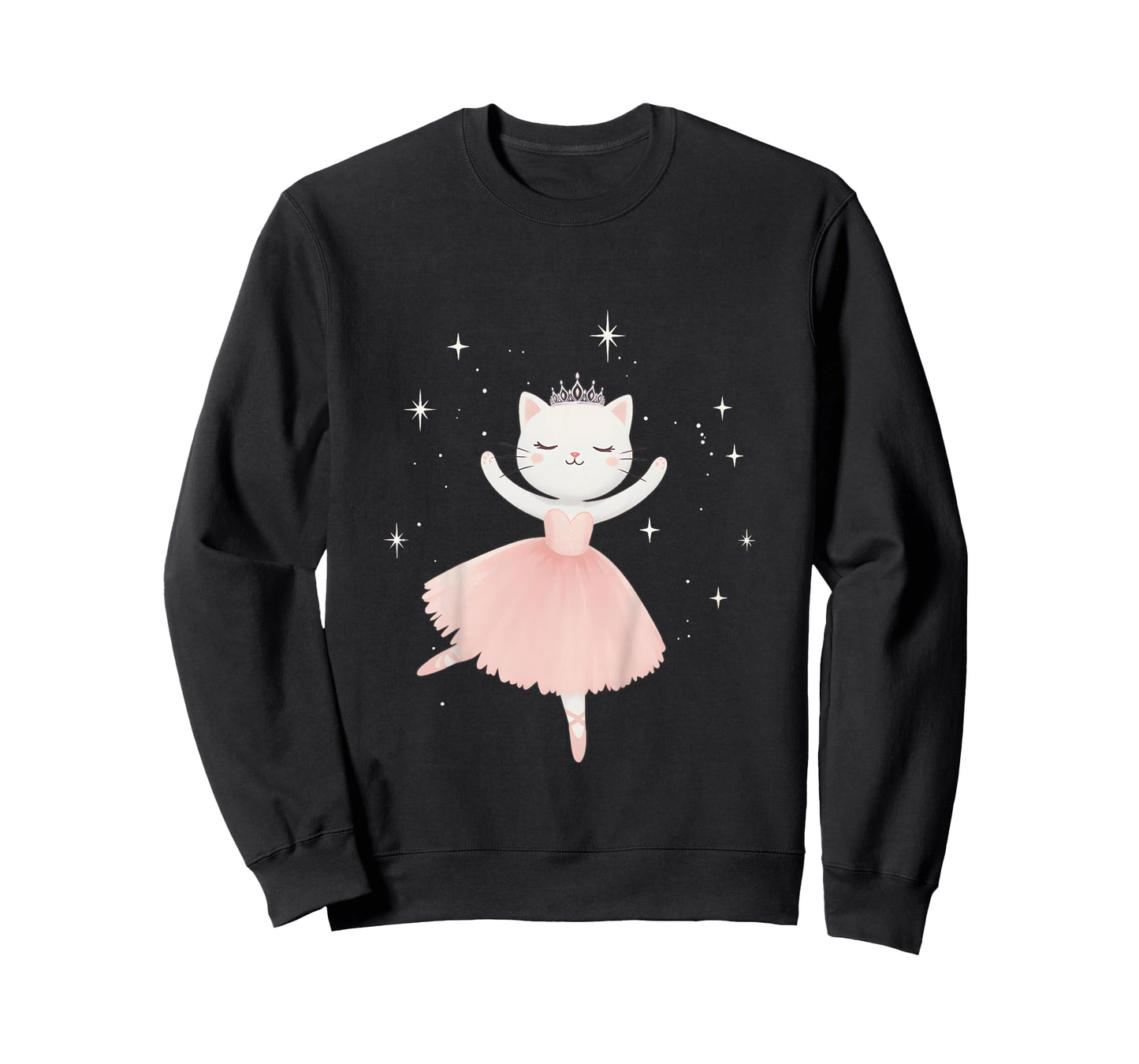 Ballerina Cat Princess Shirt Ballet Dance Toddlers Girls T-Shirt