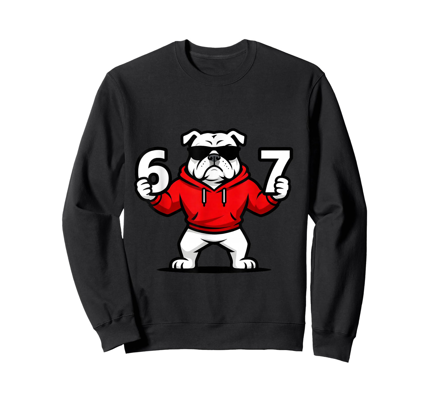 Fun Six Seven Meme Bulldogs Number 6 and 7 T-Shirt