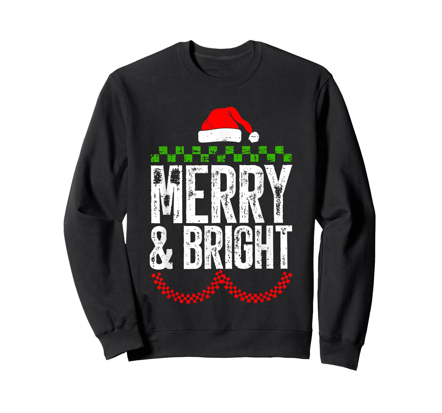 Retro Merry and Bright Moody and Uptight Couples Christmas T-Shirt