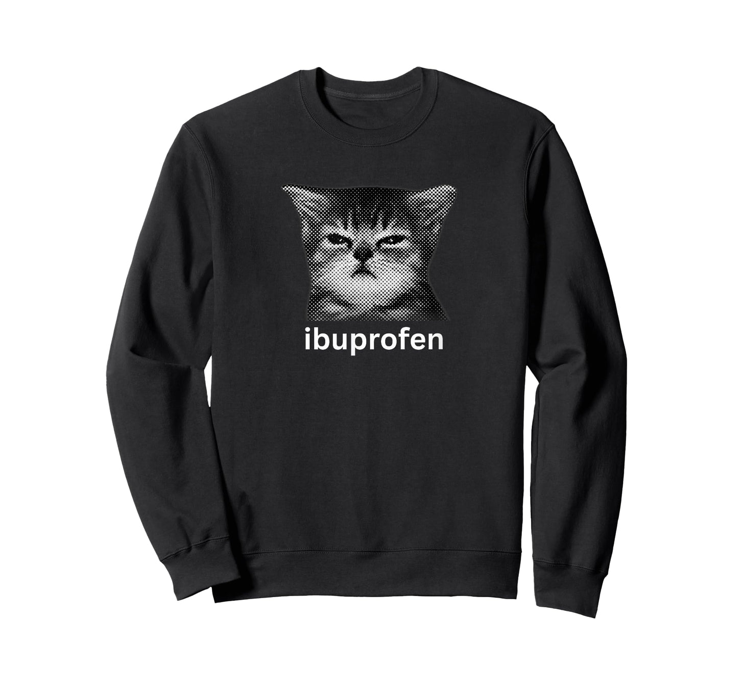 Funny Cat Meme I Need Ibuprofen Silly Kitten Hilarious Cats T-Shirt