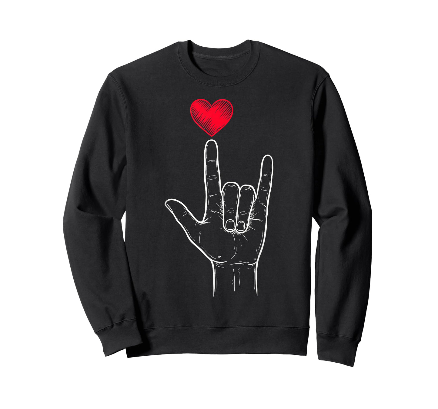 Boy Valentines Day I Love You Sign ASL Heart Women Kids Men T-Shirt