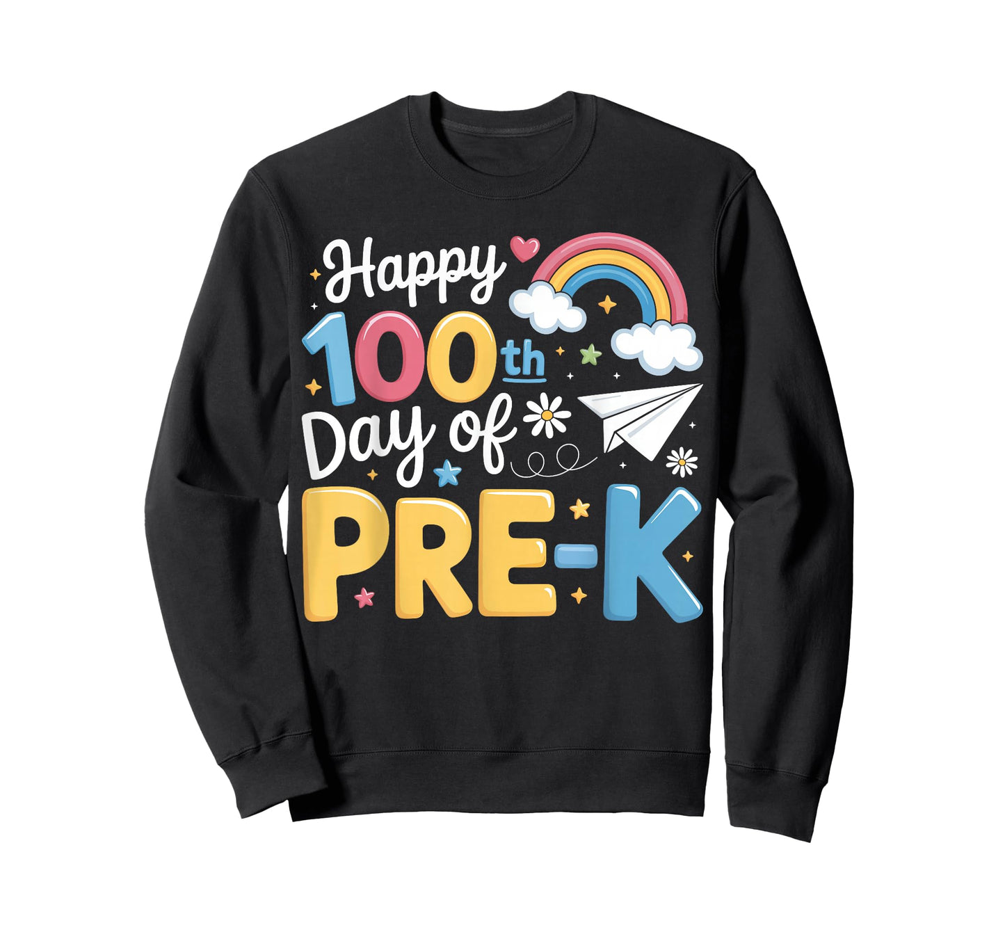 Happy 100th Day of Pre-K Teacher Boys Girls 100 Days School T-Shirt