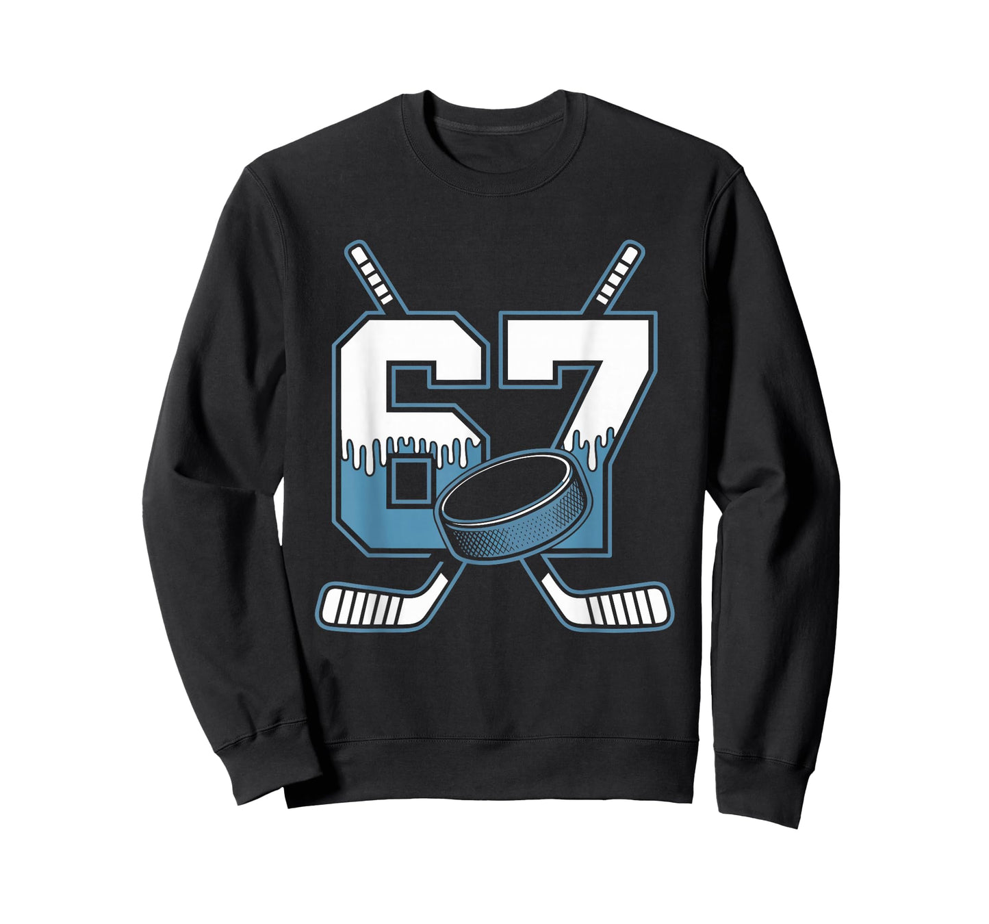Hockey 67 Six Seven Alpha Slang 6 7 Meme Kids Teachers Boy T-Shirt