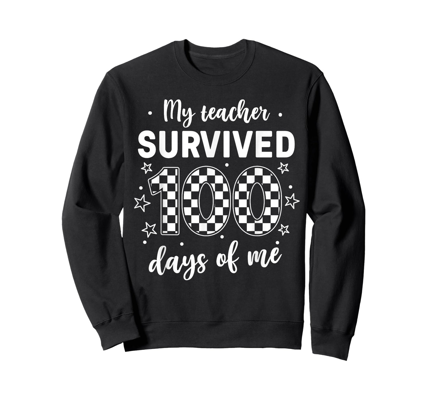 Funny School My Teachers Survived 100 Days of Me Student Kid T-Shirt