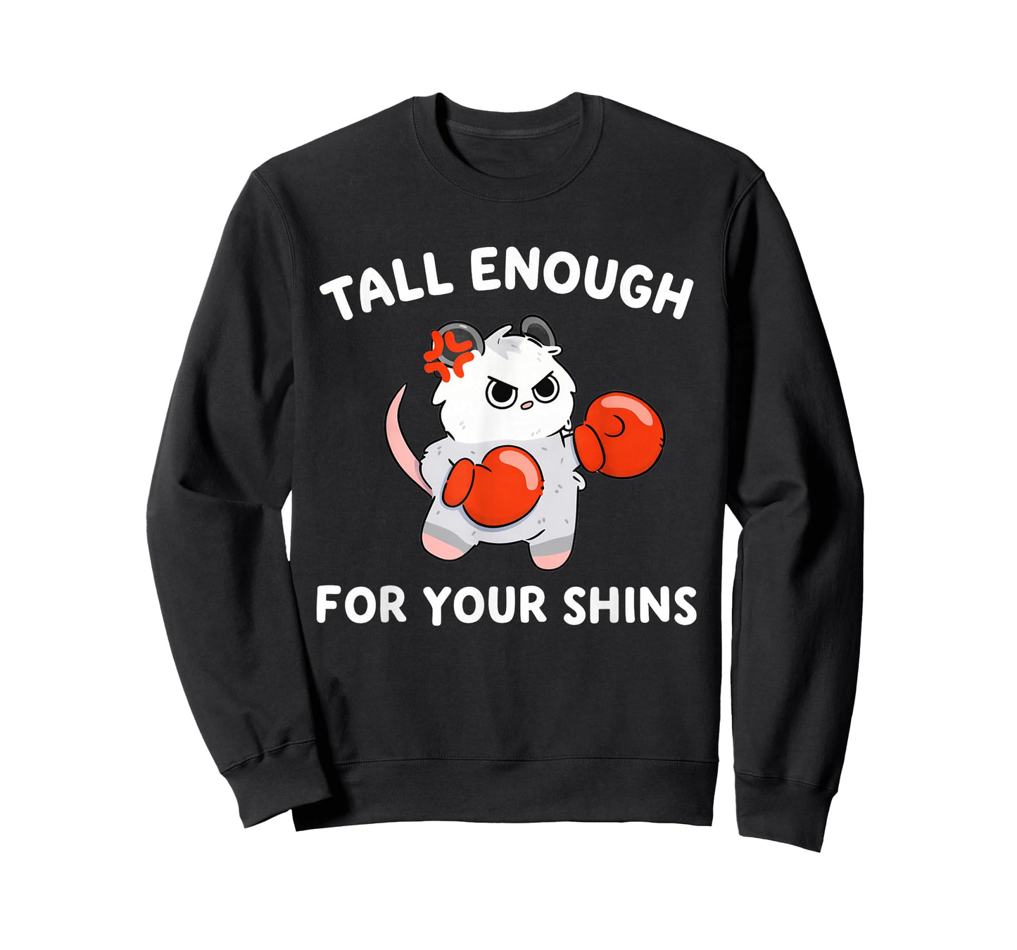 Tall Enough for Your Shins Funny Boxing Cat T-Shirt