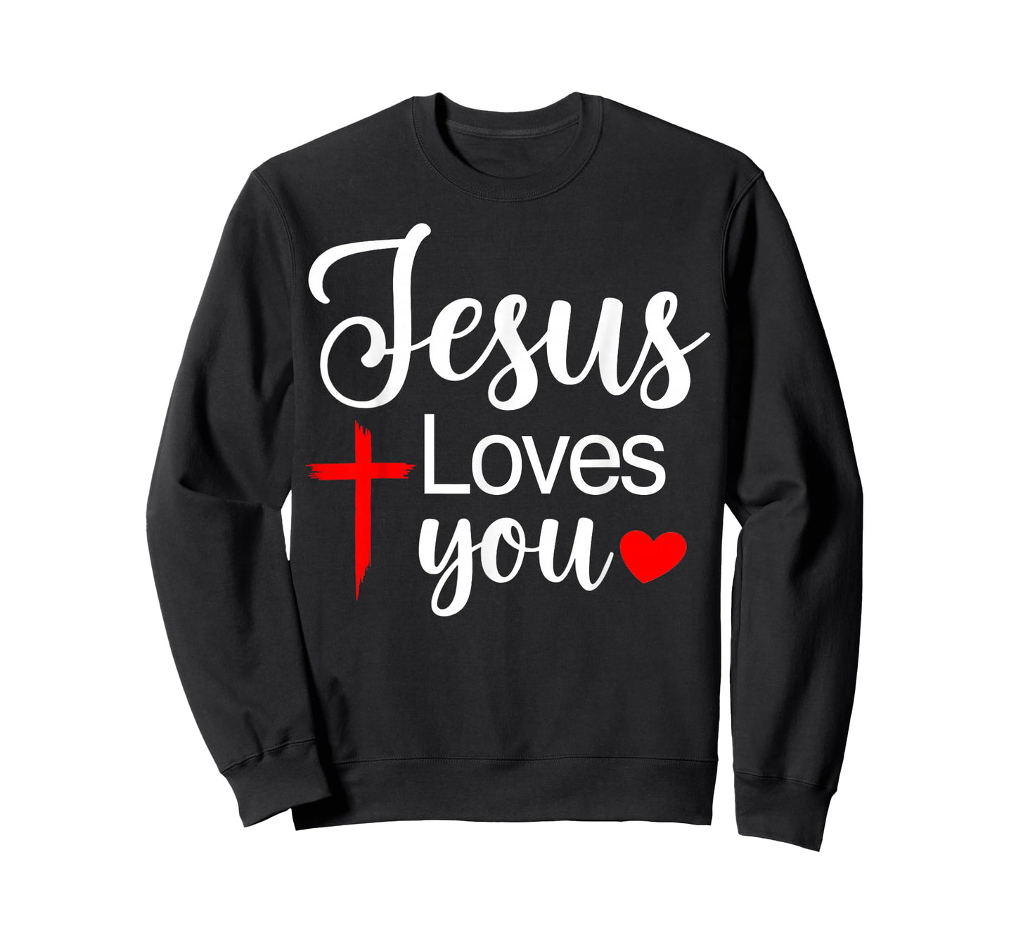 Jesus Loves You Cross Christian Faith Design T-Shirt