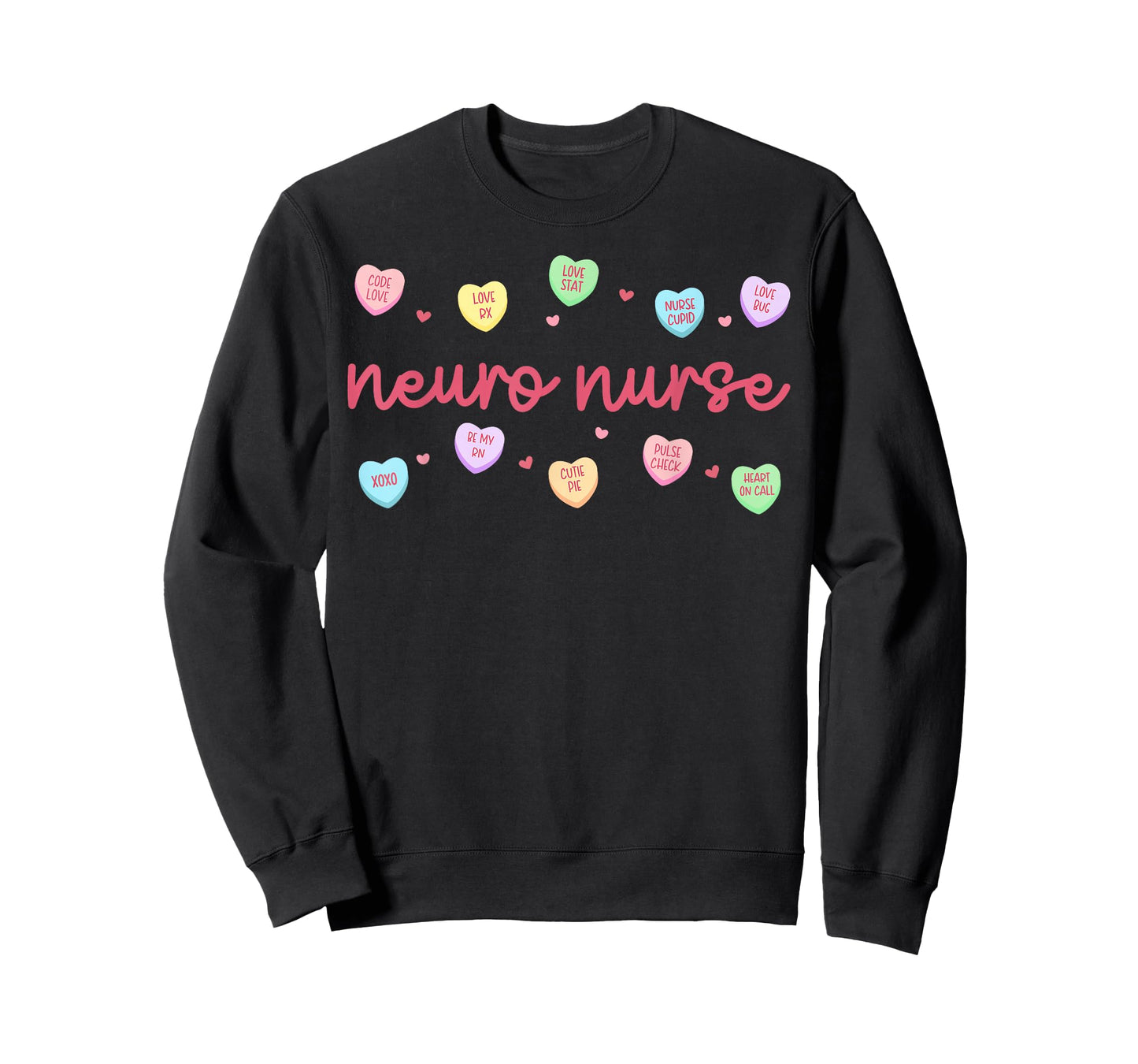 Neuro Nurse Heart Valentine Day Neuroscience Neurology Squad T-Shirt