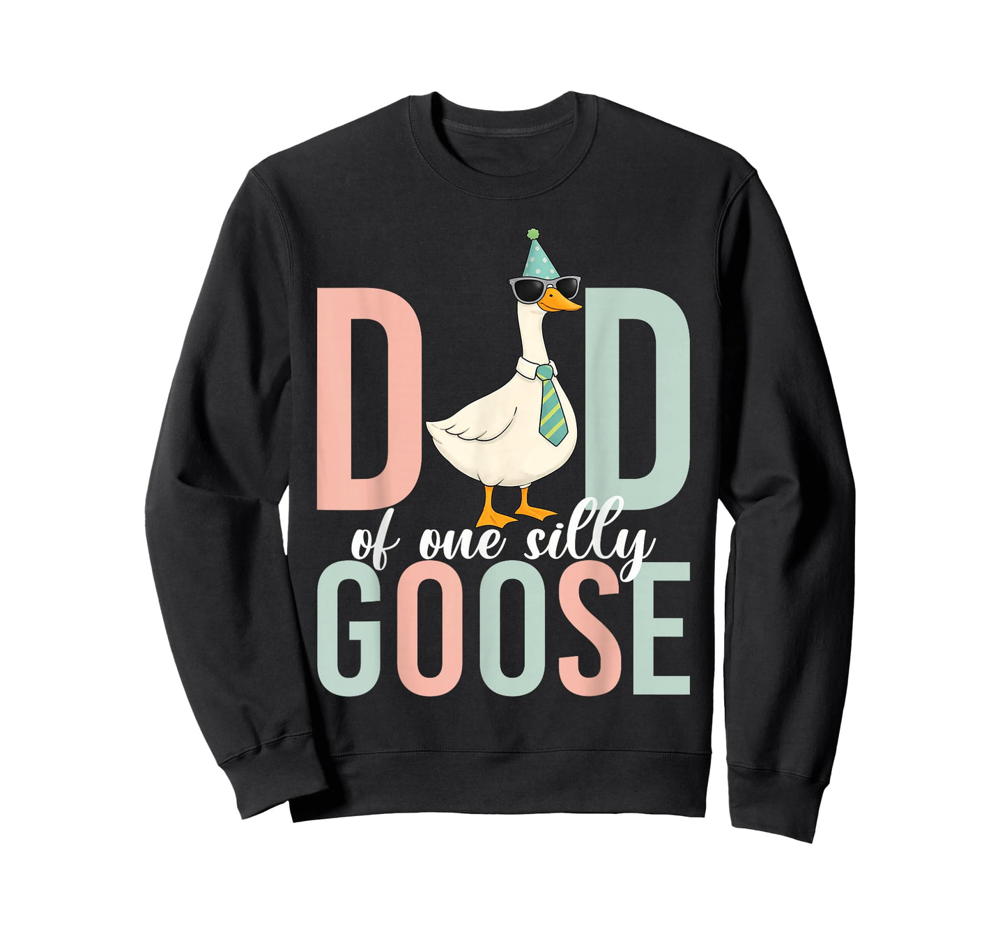 Dad of The Silly Goose First Birthday Party Family Matching T-Shirt