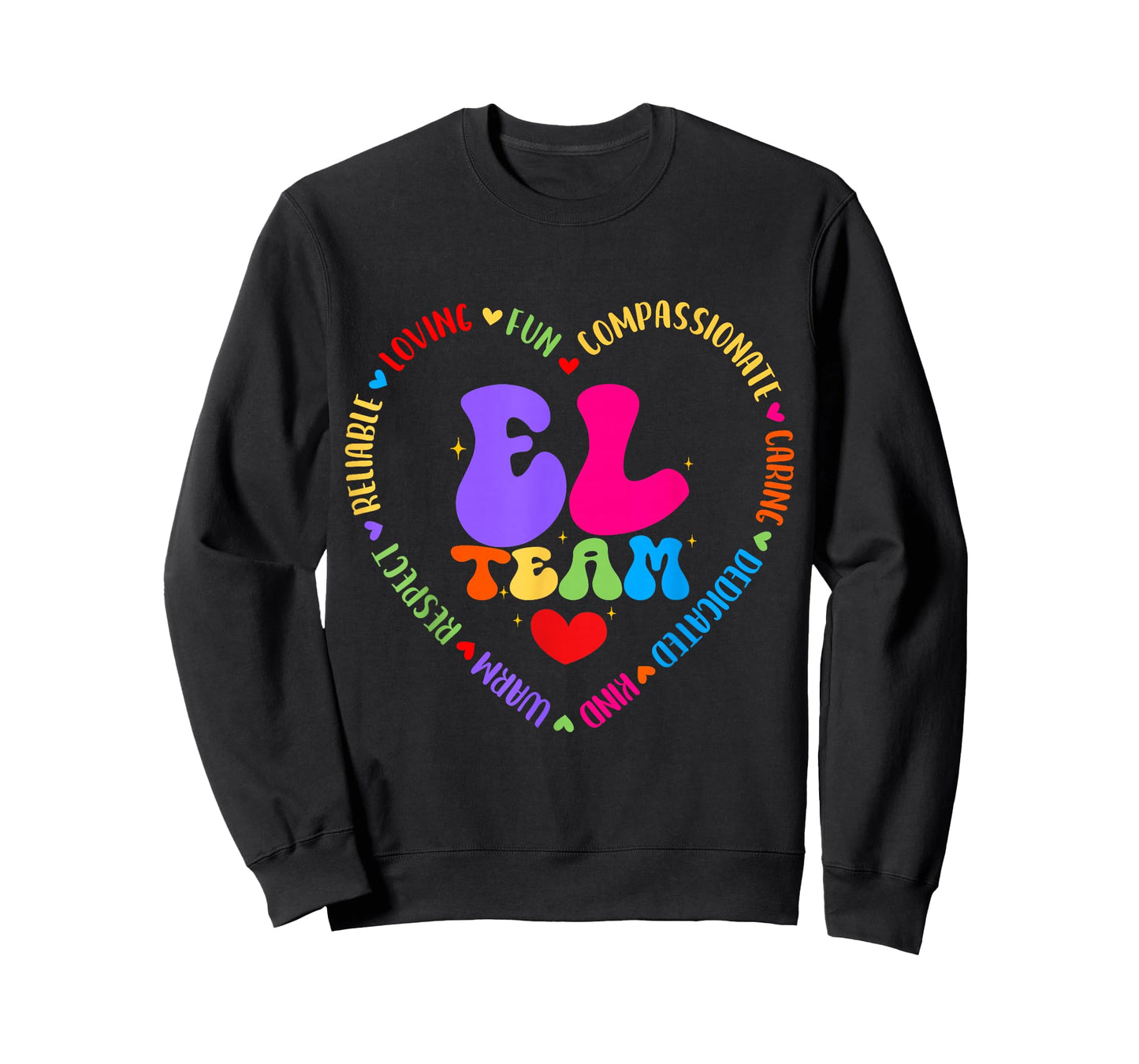 Groovy EL Team Teacher Appreciation Week Back to School T-Shirt