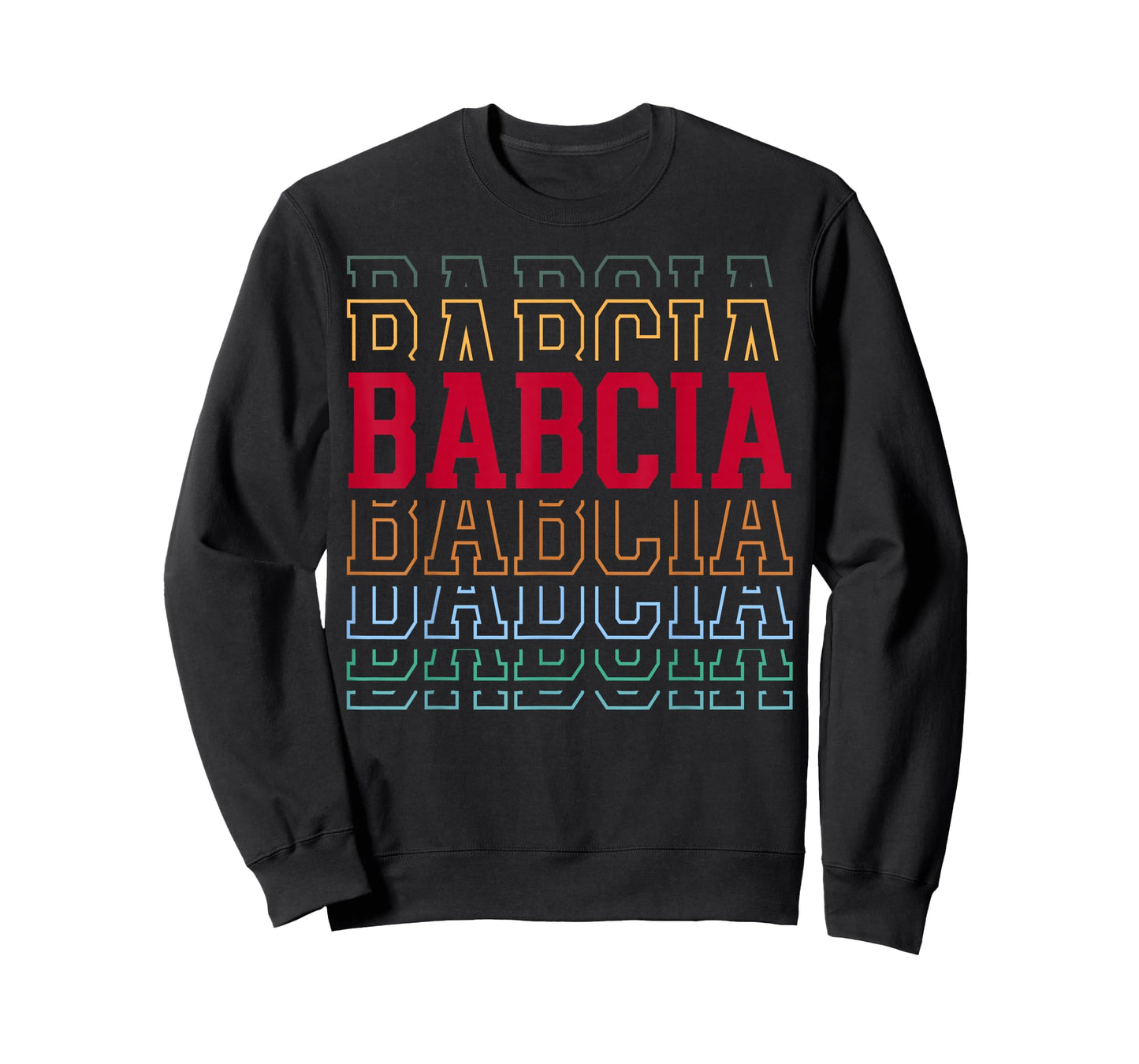 Babcia Funny Athletic Lettering Mother's Day Grandma T-Shirt