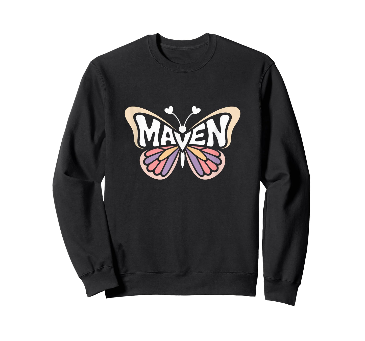 Maven Butterfly - Personalized Cute Name Word Art T-Shirt