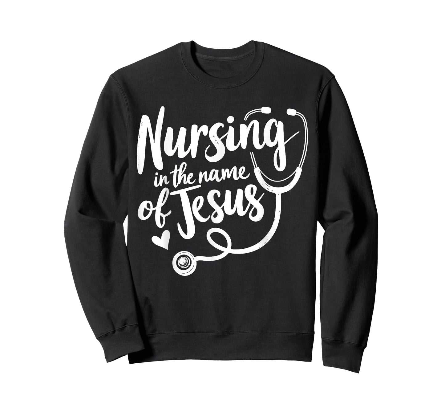 Nursing in The Name of Jesus Christian Nurse T-Shirt
