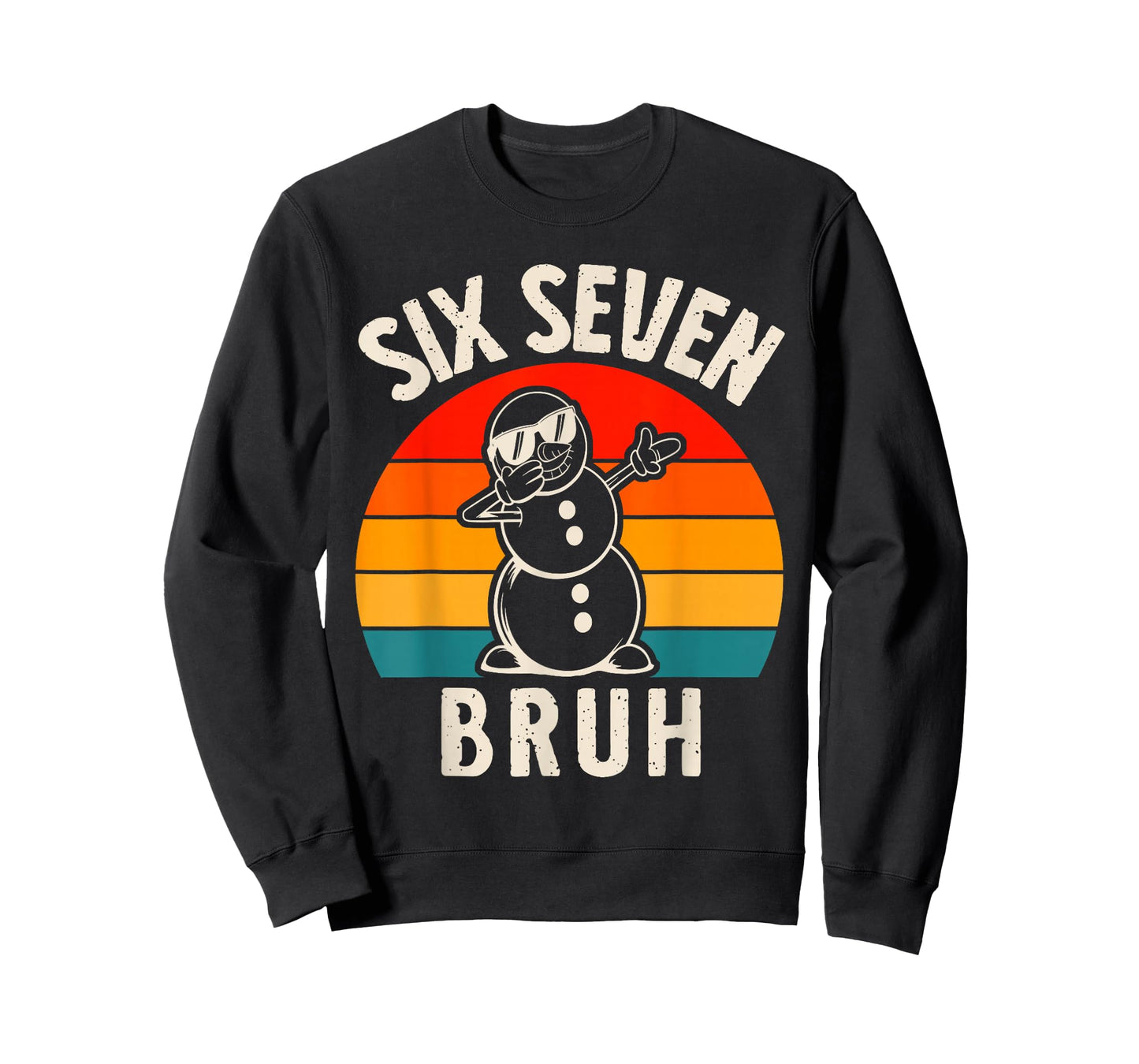 Six Seven Bruh Snowman 67 Meme Six Seven Christmas T-Shirt