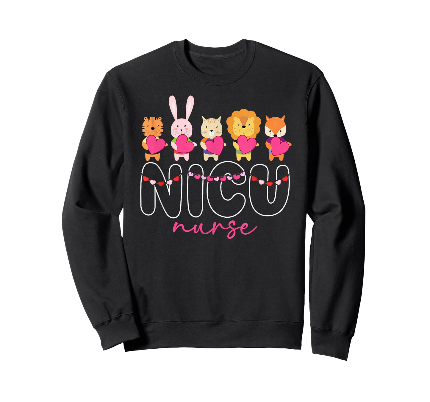 NICU Nurse Valentine Neonatal ICU Nurse Valentines Day T-Shirt