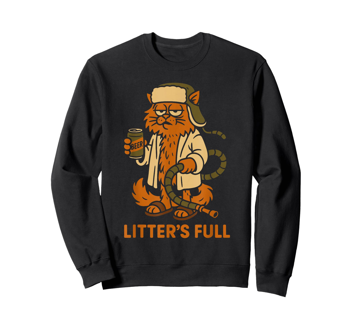 Litter’s Full Funny Cat Lovers Christmas Xmas T-Shirt